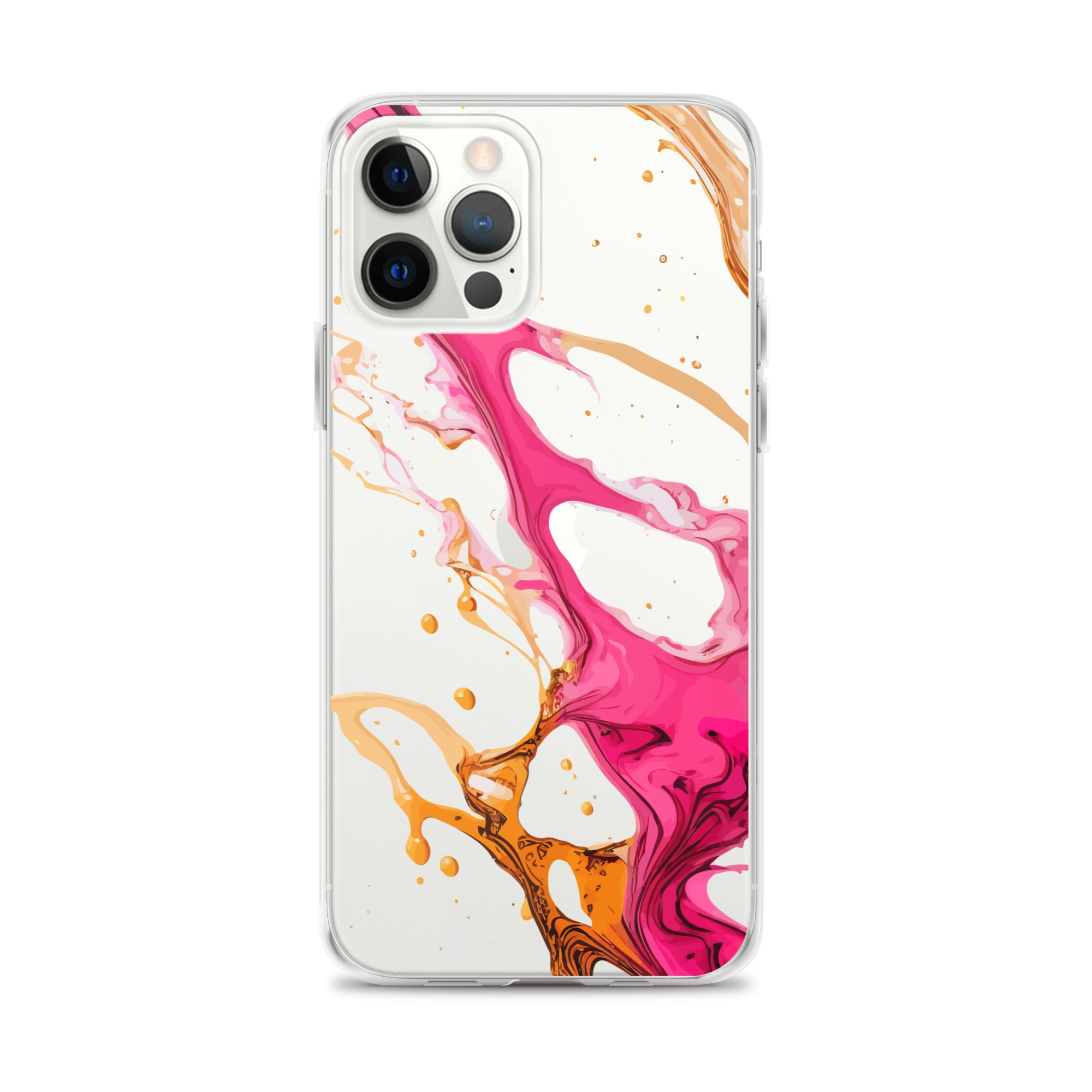 Clear Case for iPhone® Alchohol Ink Design IV