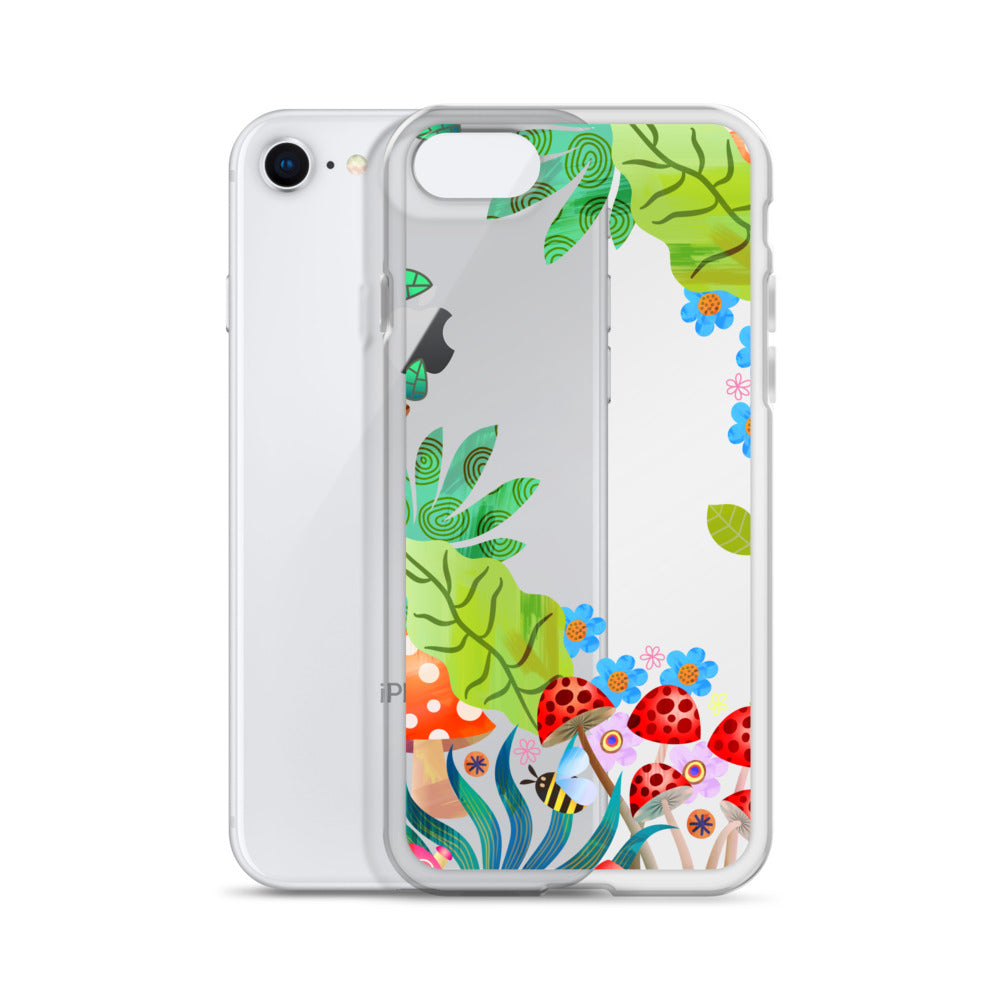 Clear Case for iPhone® Enchanted Forest Design II