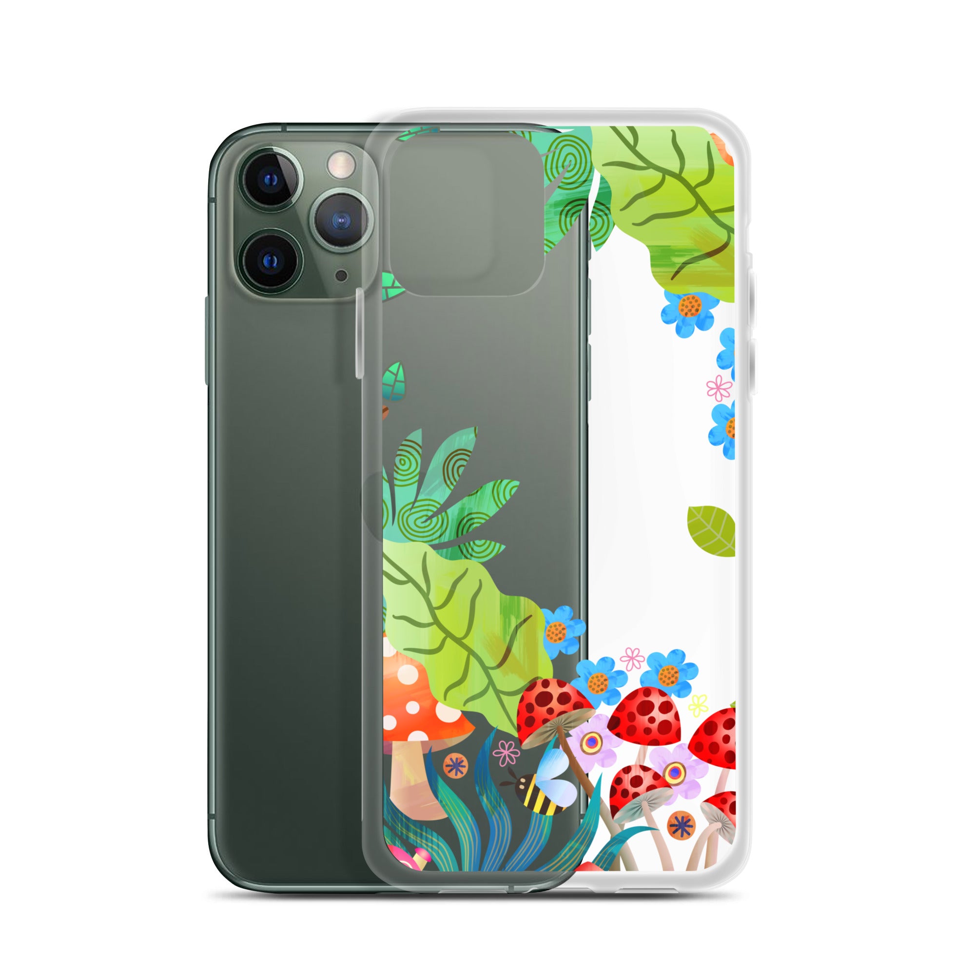 Clear Case for iPhone® Enchanted Forest Design II