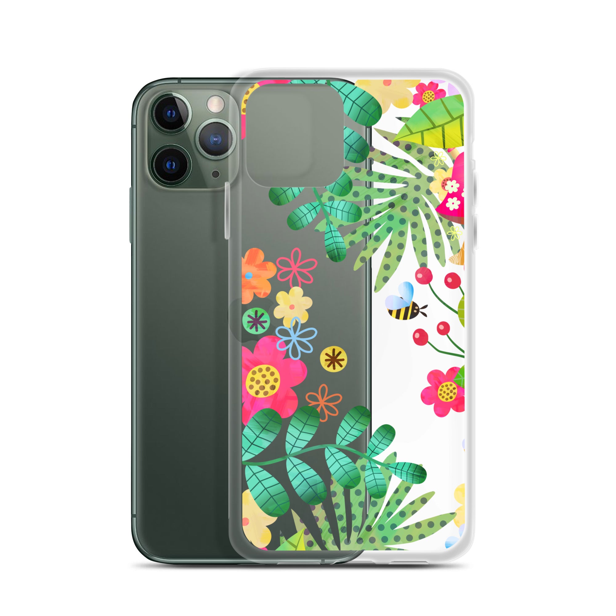 Clear Case for iPhone® Enchanted Forest Design III