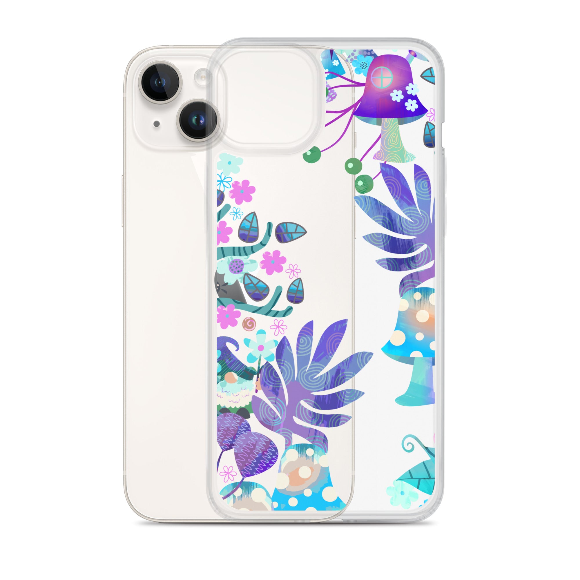 Clear Case for iPhone® Enchanted Forest Design IV