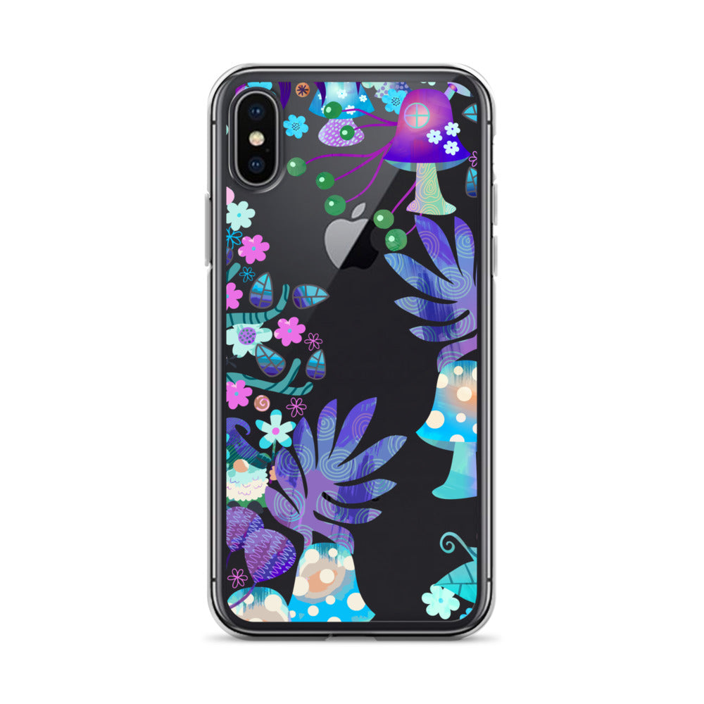Clear Case for iPhone® Enchanted Forest Design IV