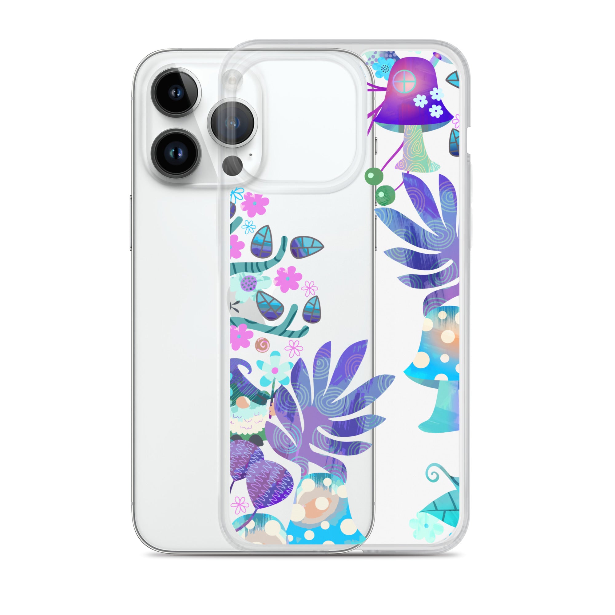 Clear Case for iPhone® Enchanted Forest Design IV