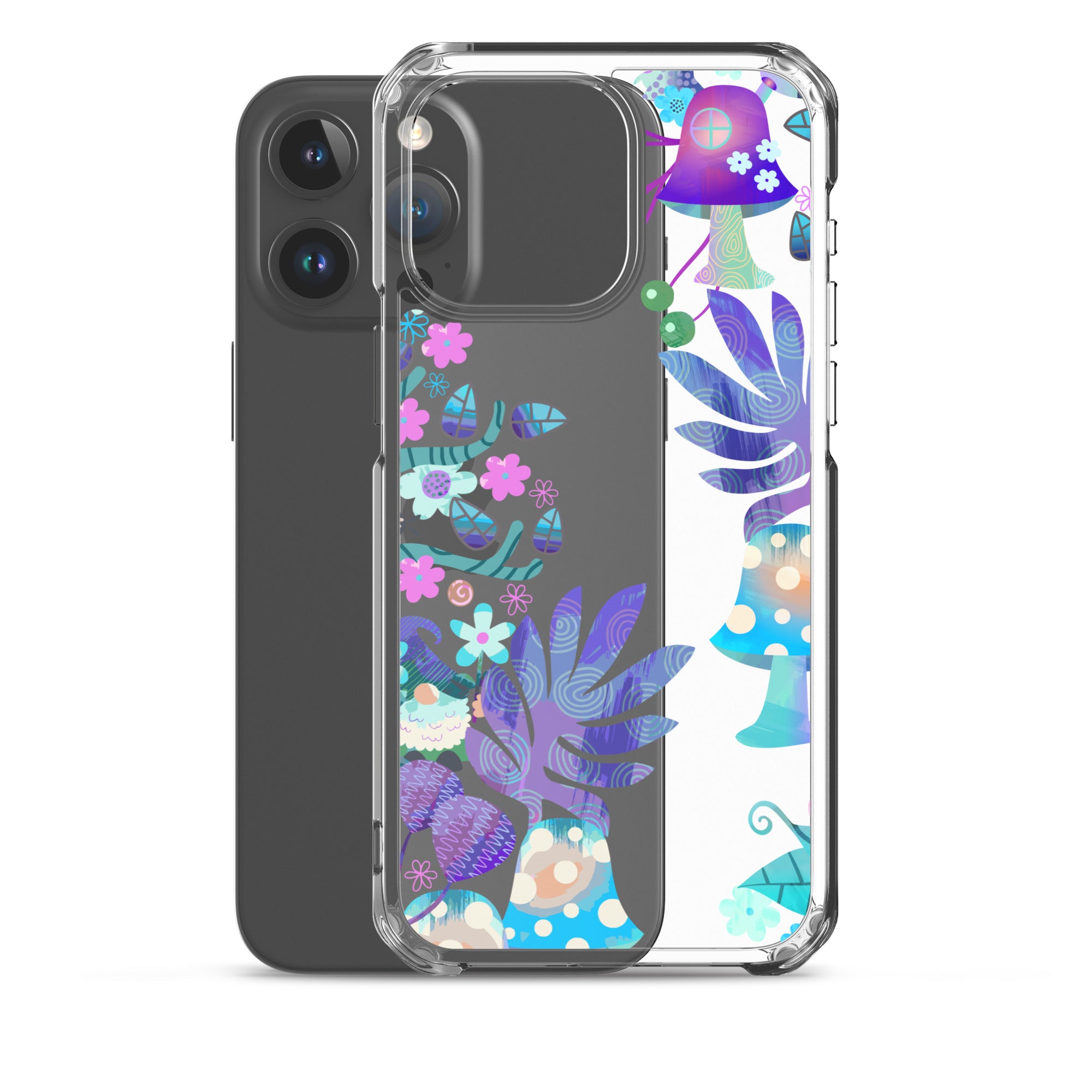Clear Case for iPhone® Enchanted Forest Design IV