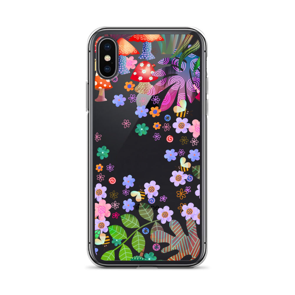 Clear Case for iPhone® Enchanted Forest Design V