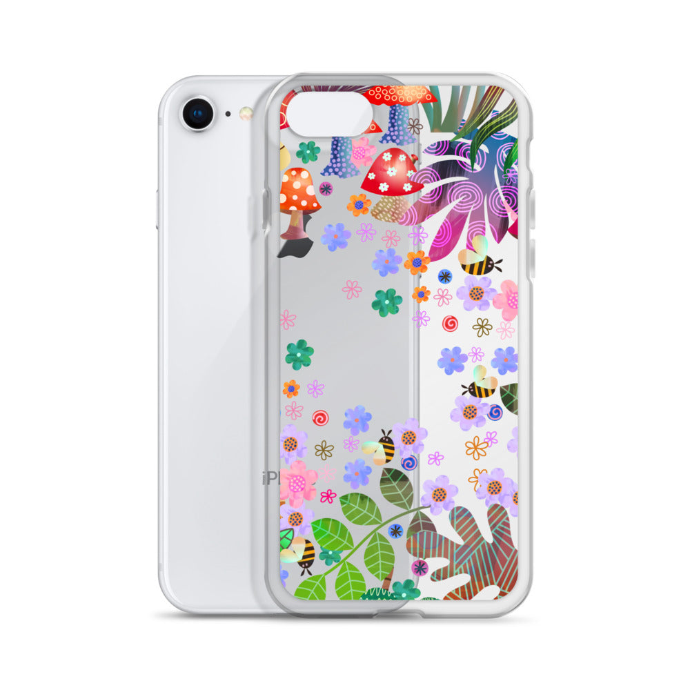 Clear Case for iPhone® Enchanted Forest Design V