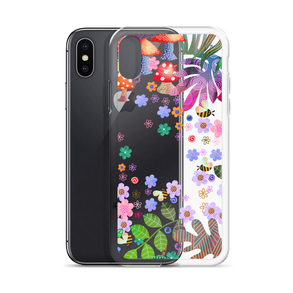 Clear Case for iPhone® Enchanted Forest Design V