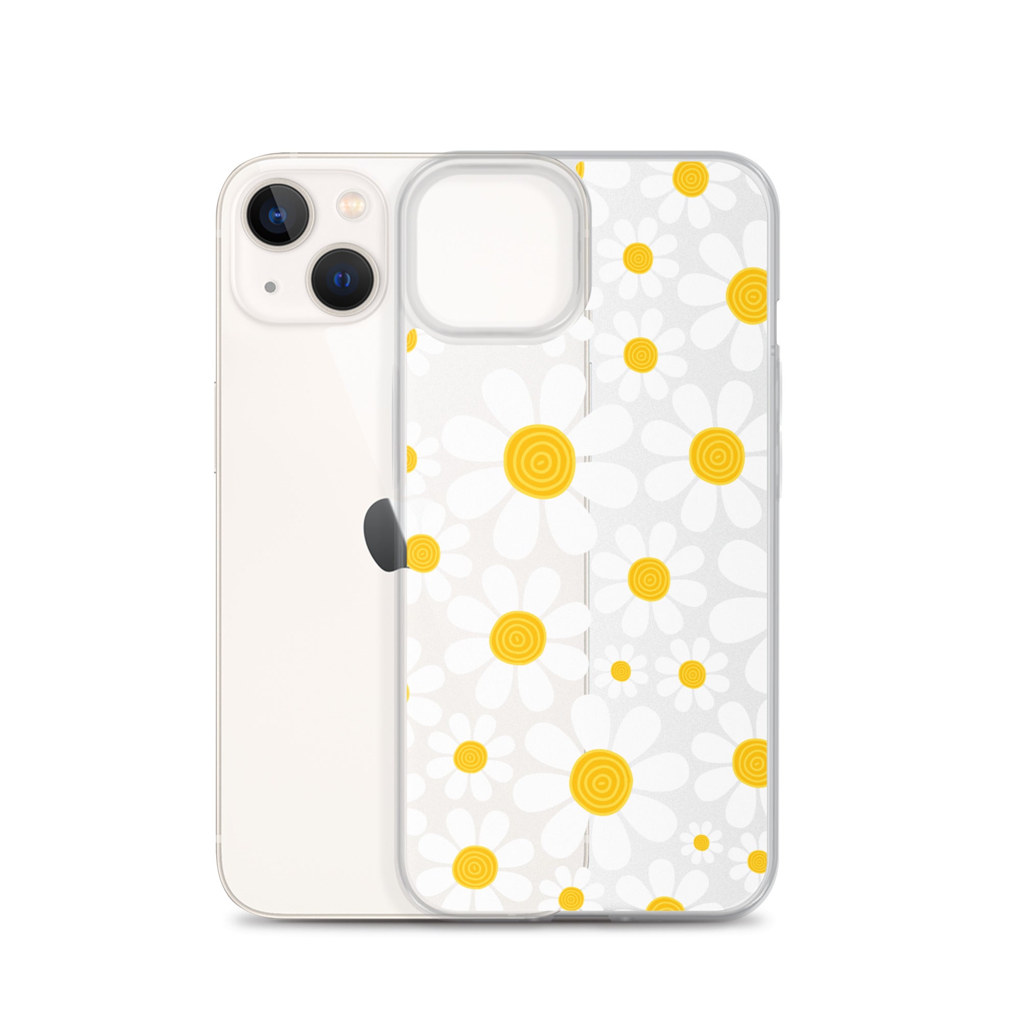 Clear Case for iPhone® Floral Daisy Design III