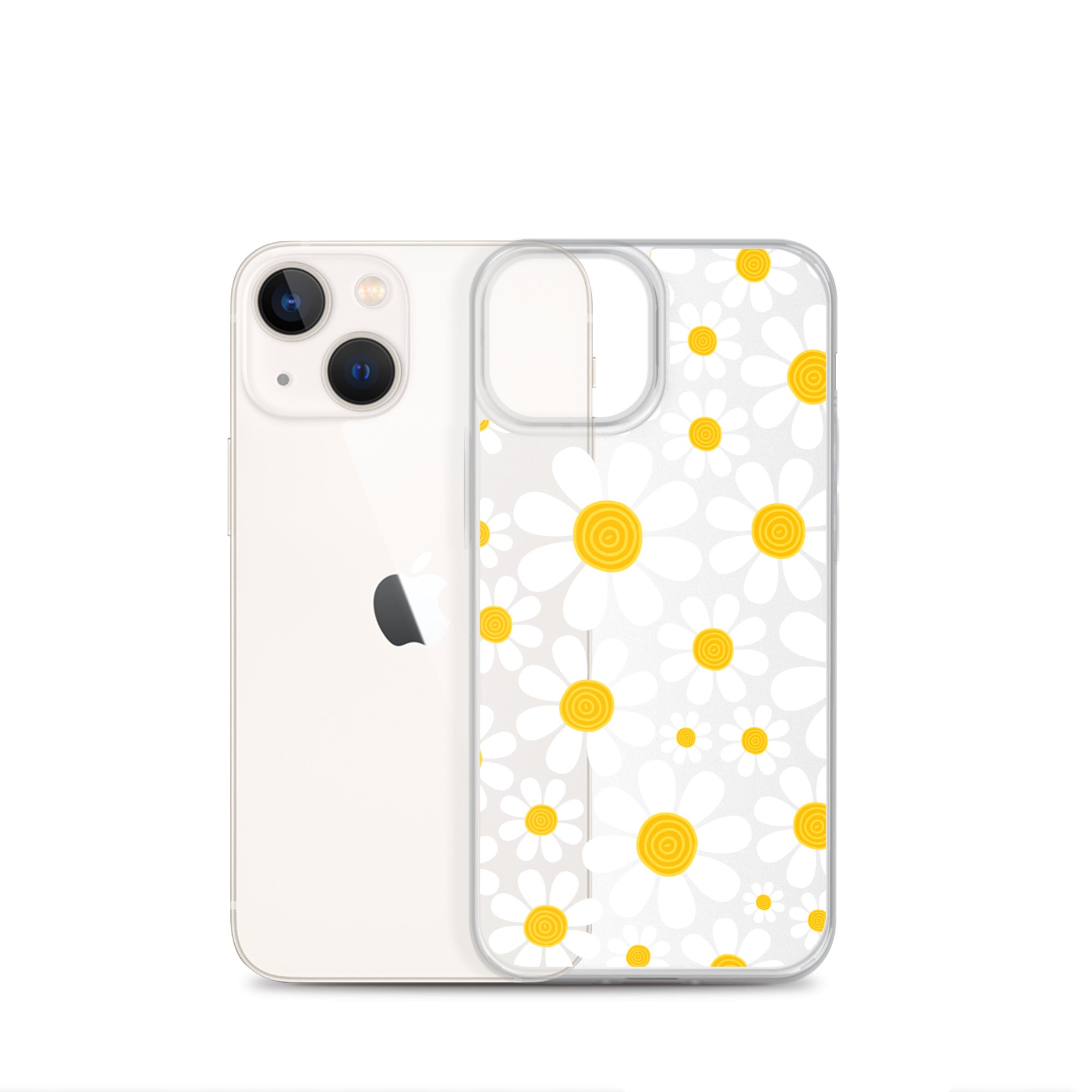 Clear Case for iPhone® Floral Daisy Design III