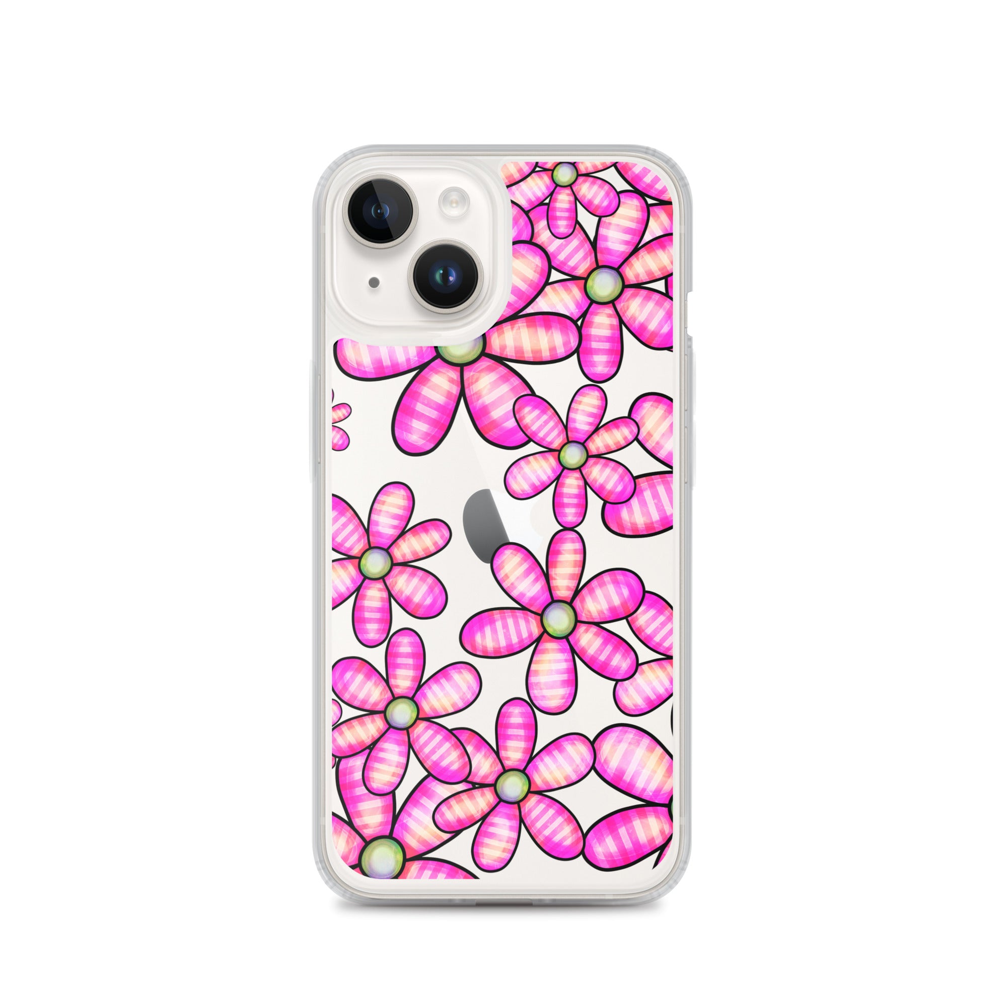 Clear Case for iPhone® Floral Doodle Design II