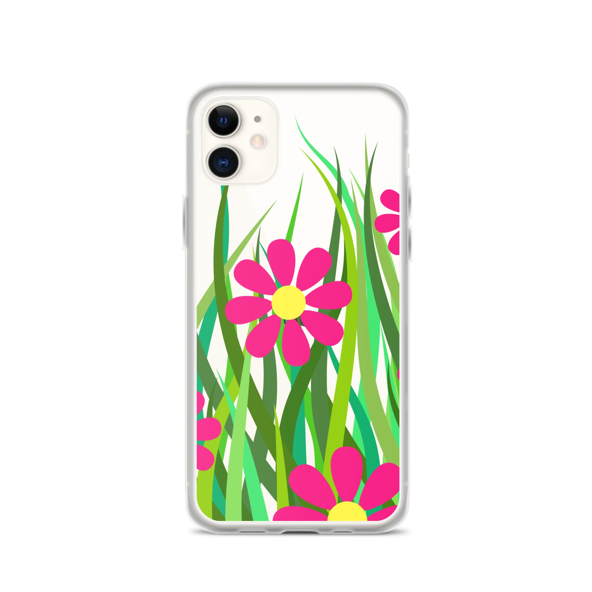 Clear Case for iPhone® Floral Hedge Design I