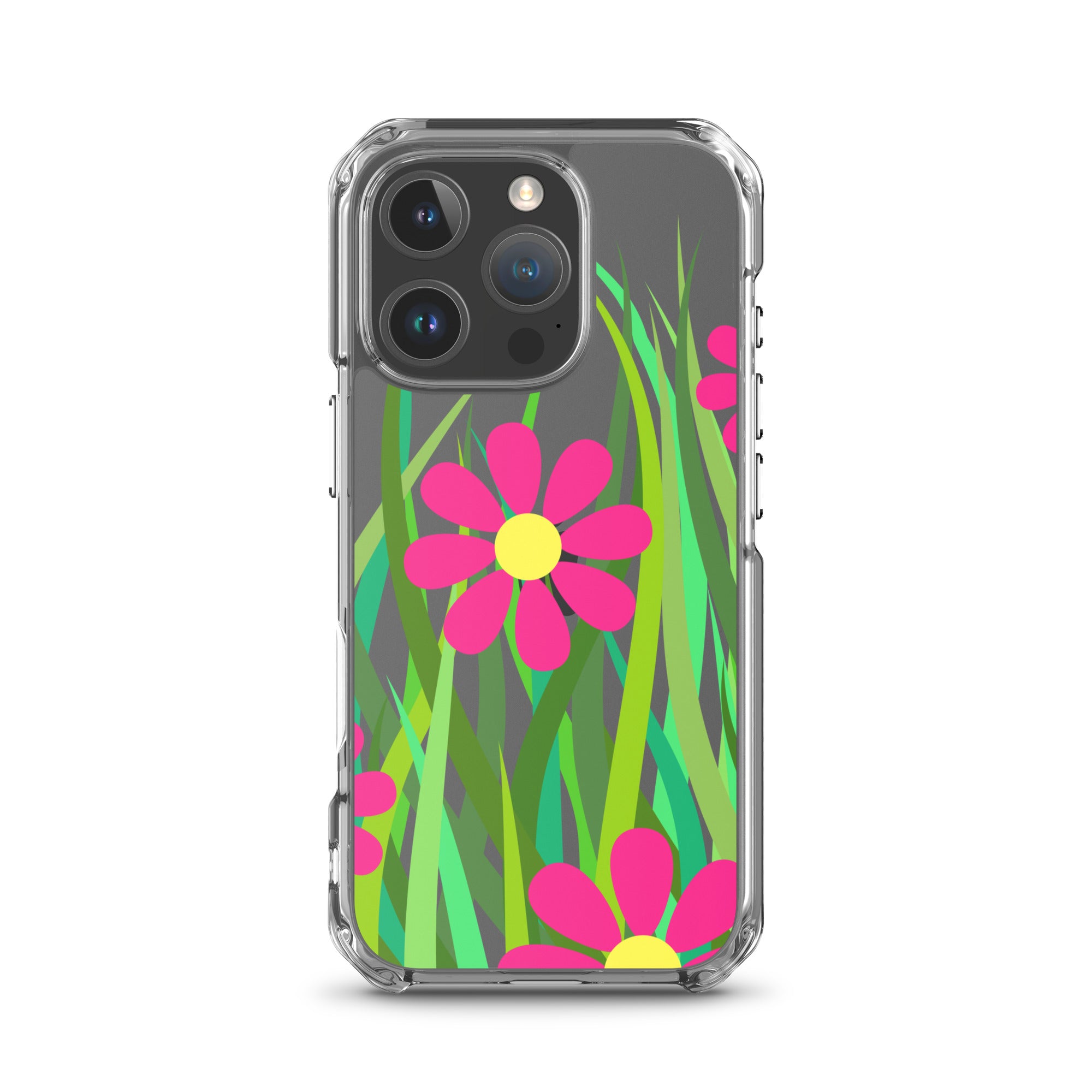 Clear Case for iPhone® Floral Hedge Design I