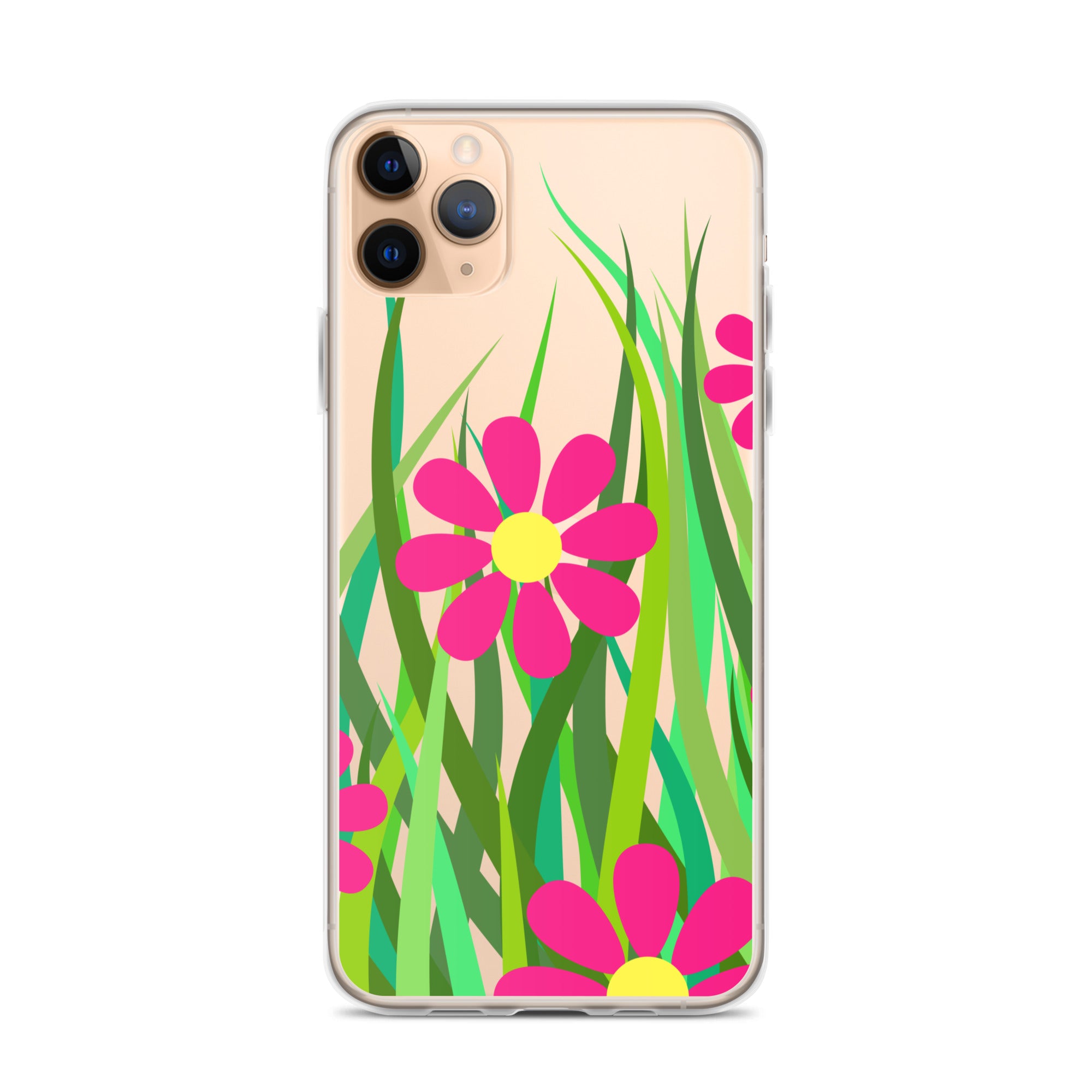 Clear Case for iPhone® Floral Hedge Design I