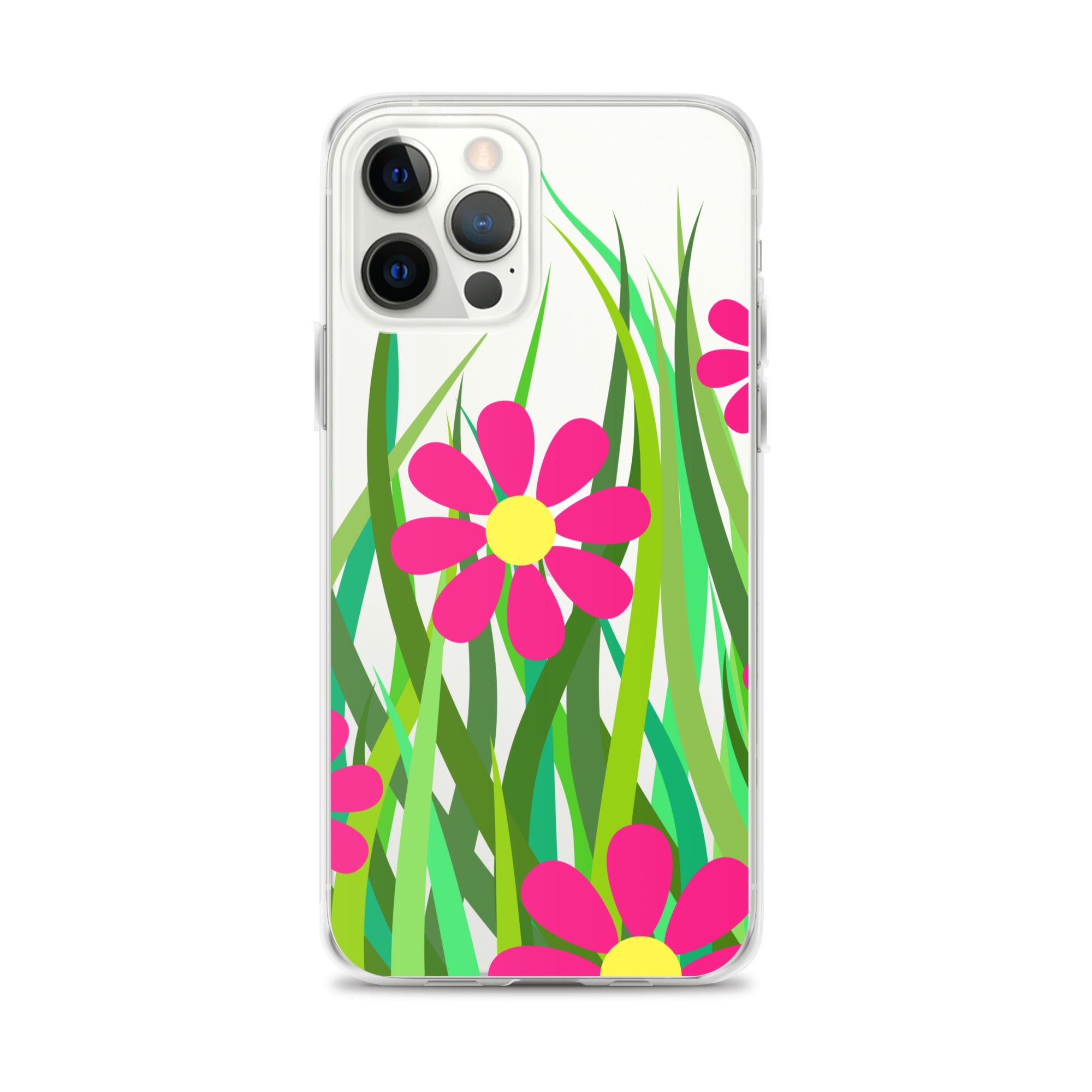 Clear Case for iPhone® Floral Hedge Design I