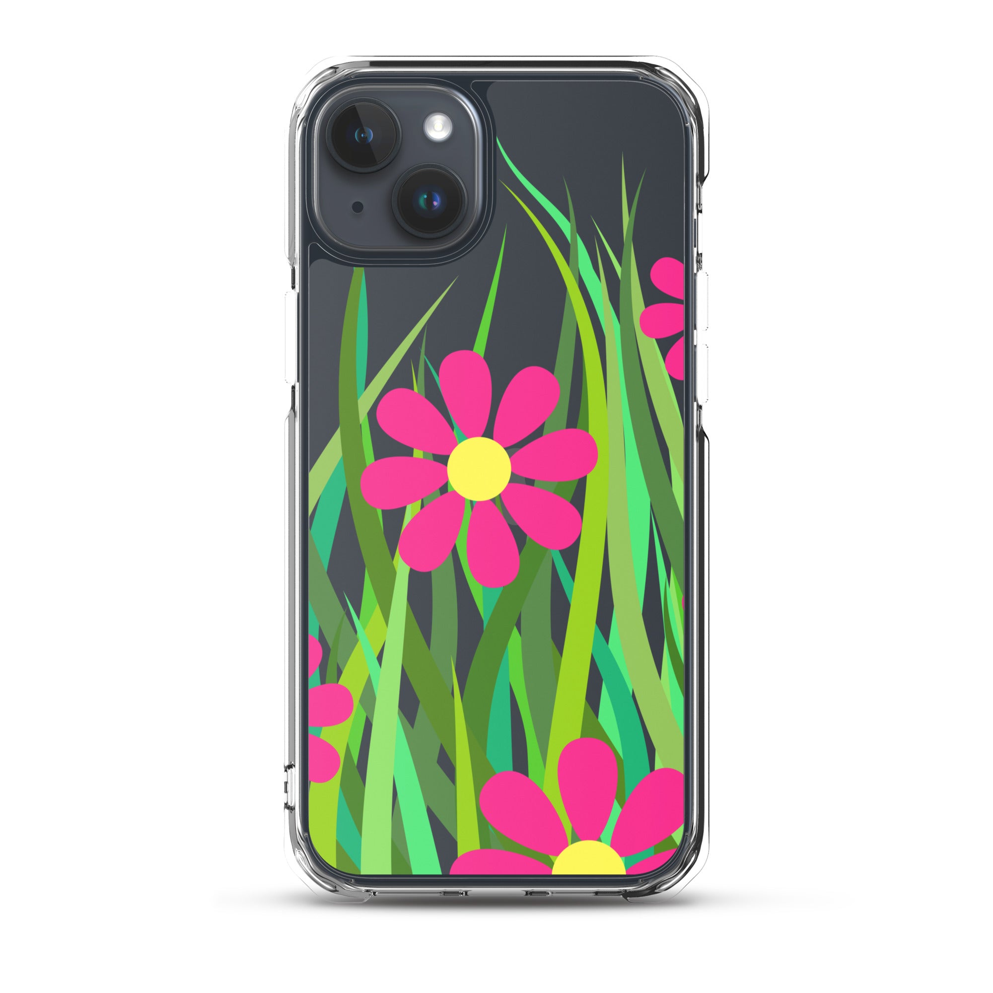 Clear Case for iPhone® Floral Hedge Design I