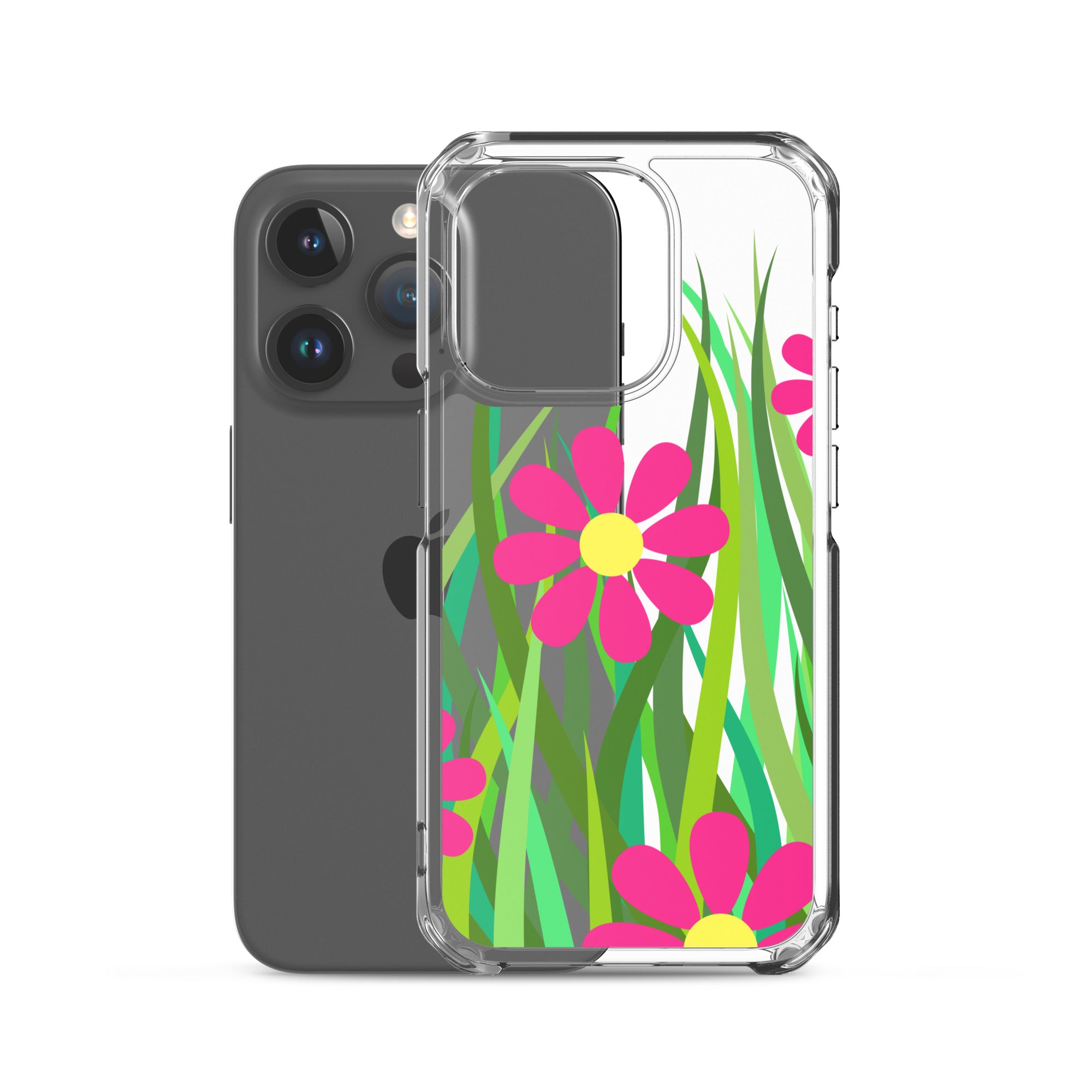 Clear Case for iPhone® Floral Hedge Design I