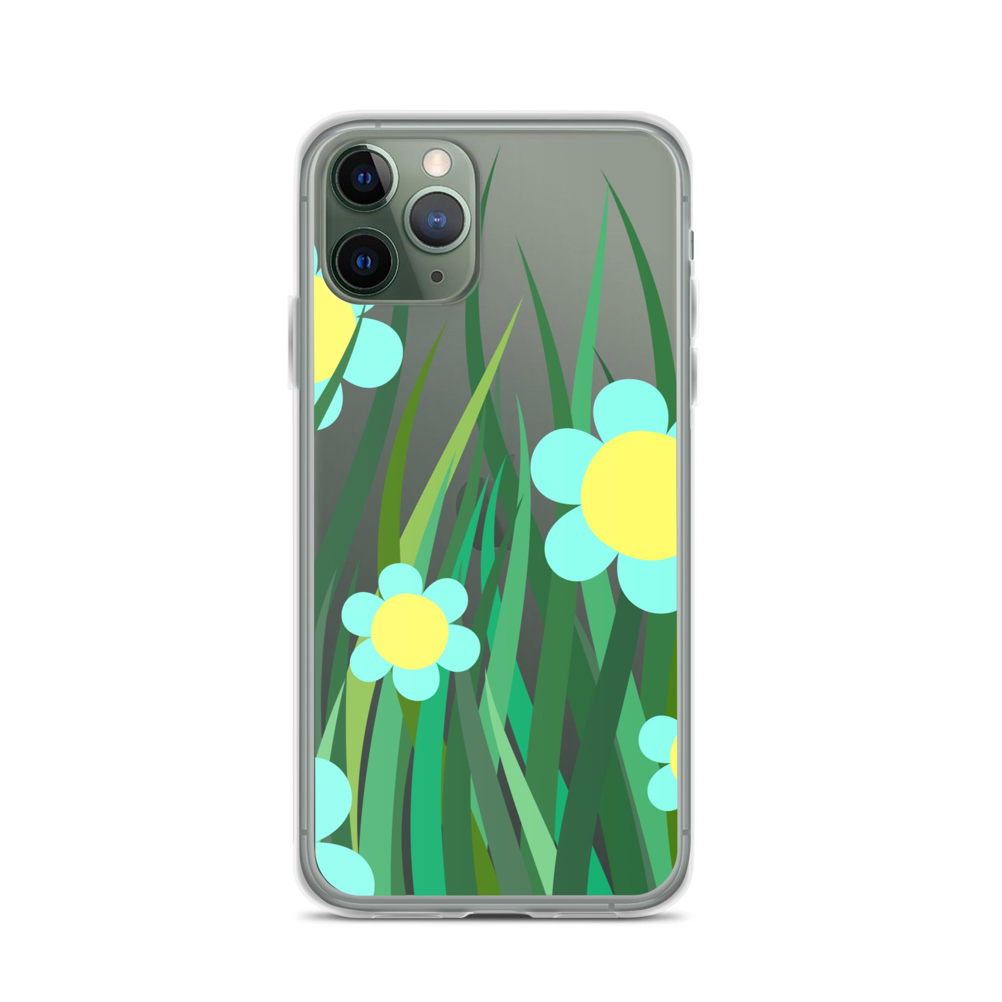 Clear Case for iPhone® Floral Hedge Design II