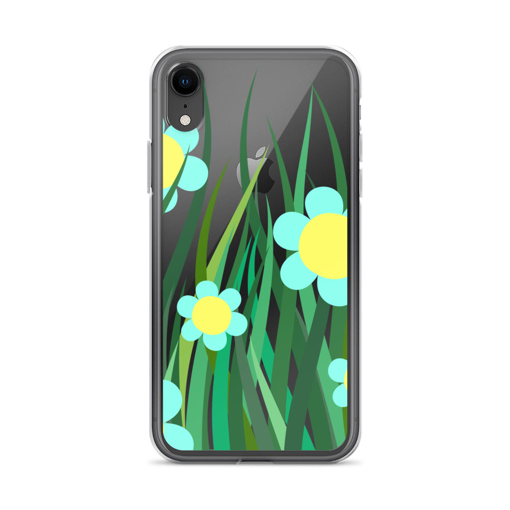Clear Case for iPhone® Floral Hedge Design II