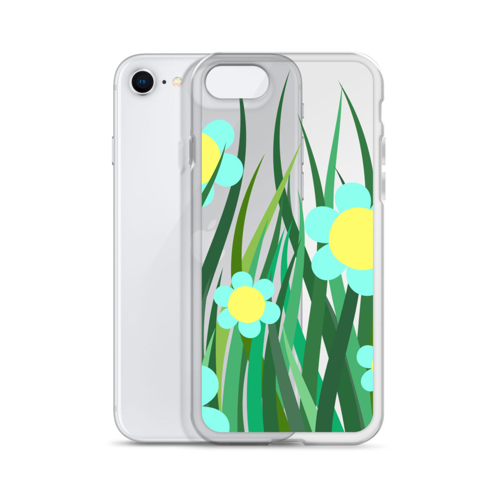 Clear Case for iPhone® Floral Hedge Design II