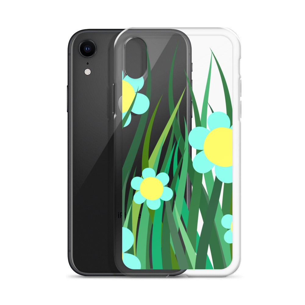Clear Case for iPhone® Floral Hedge Design II