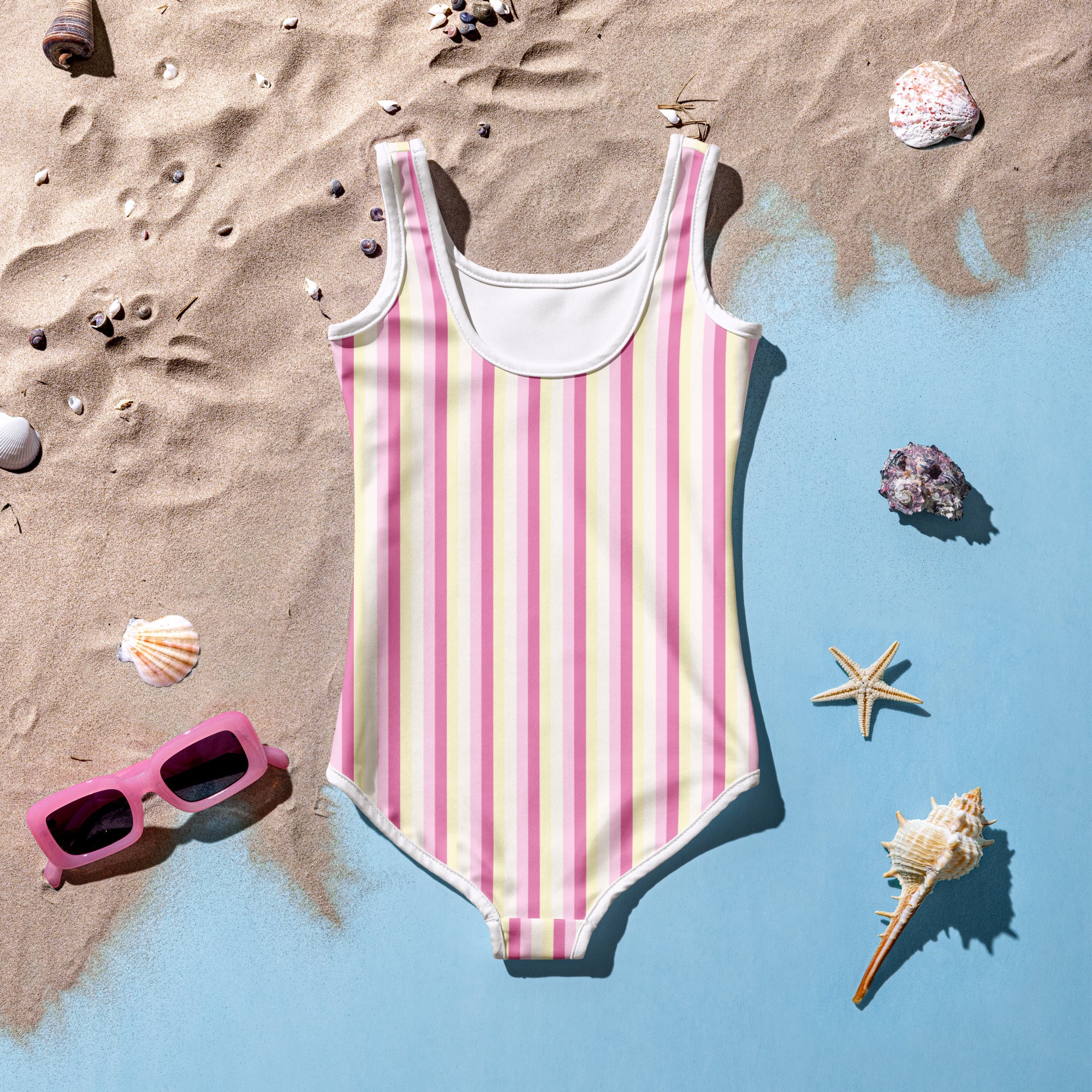 Colorful Striped Kids Swimsuit II