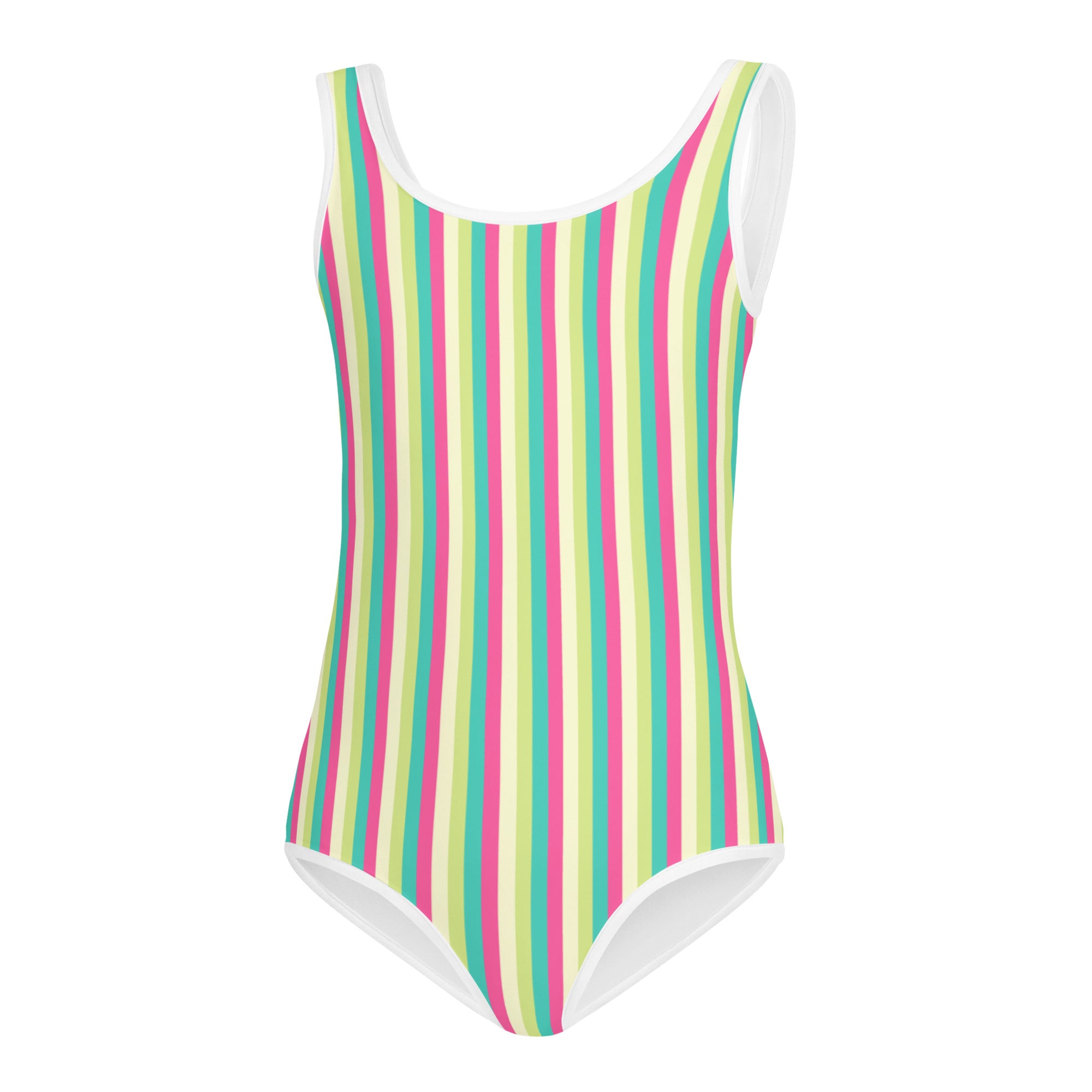 Colorful Striped Kids Swimsuit III