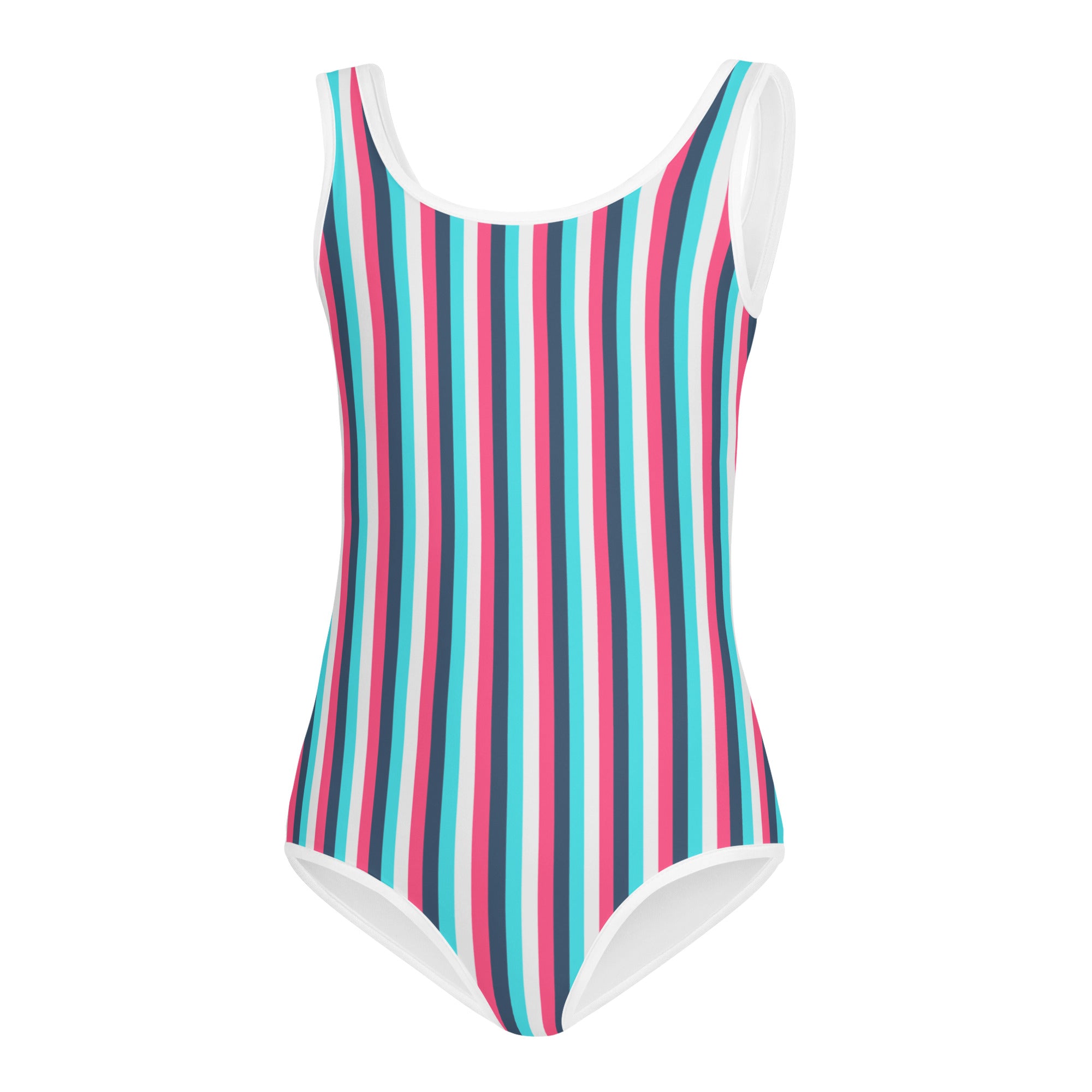 Colorful Striped Kids Swimsuit IV