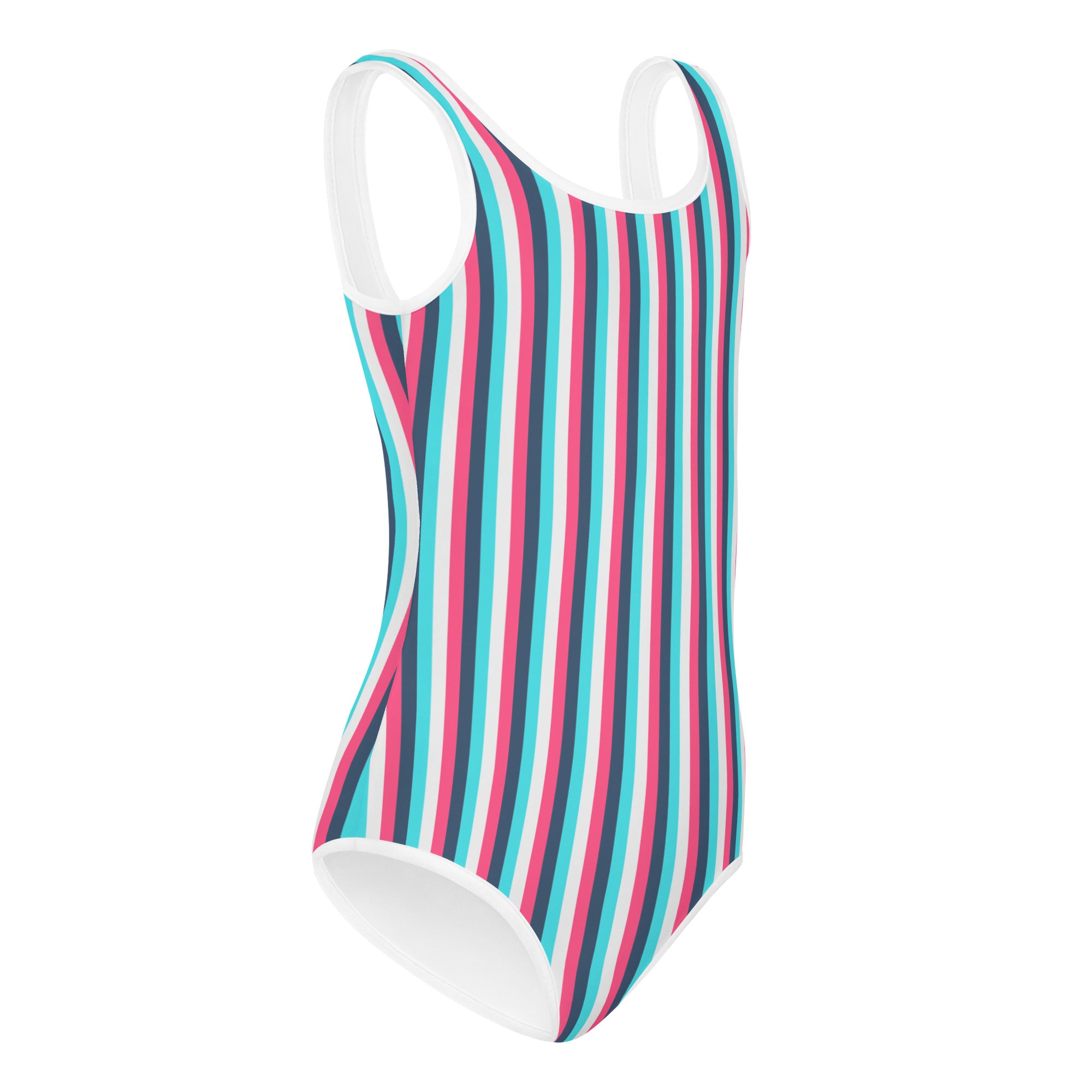 Colorful Striped Kids Swimsuit IV
