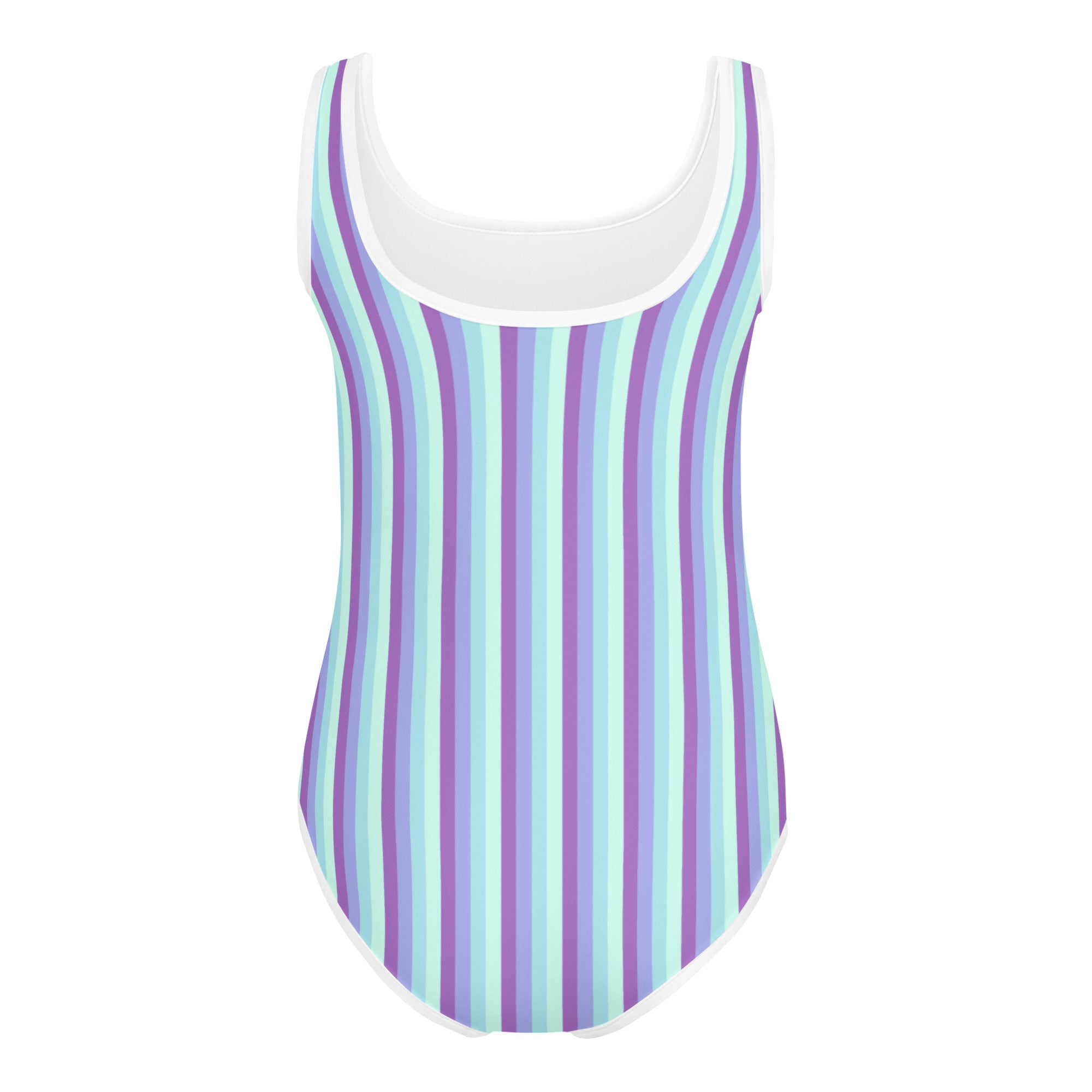 Colorful Striped Kids Swimsuit IX