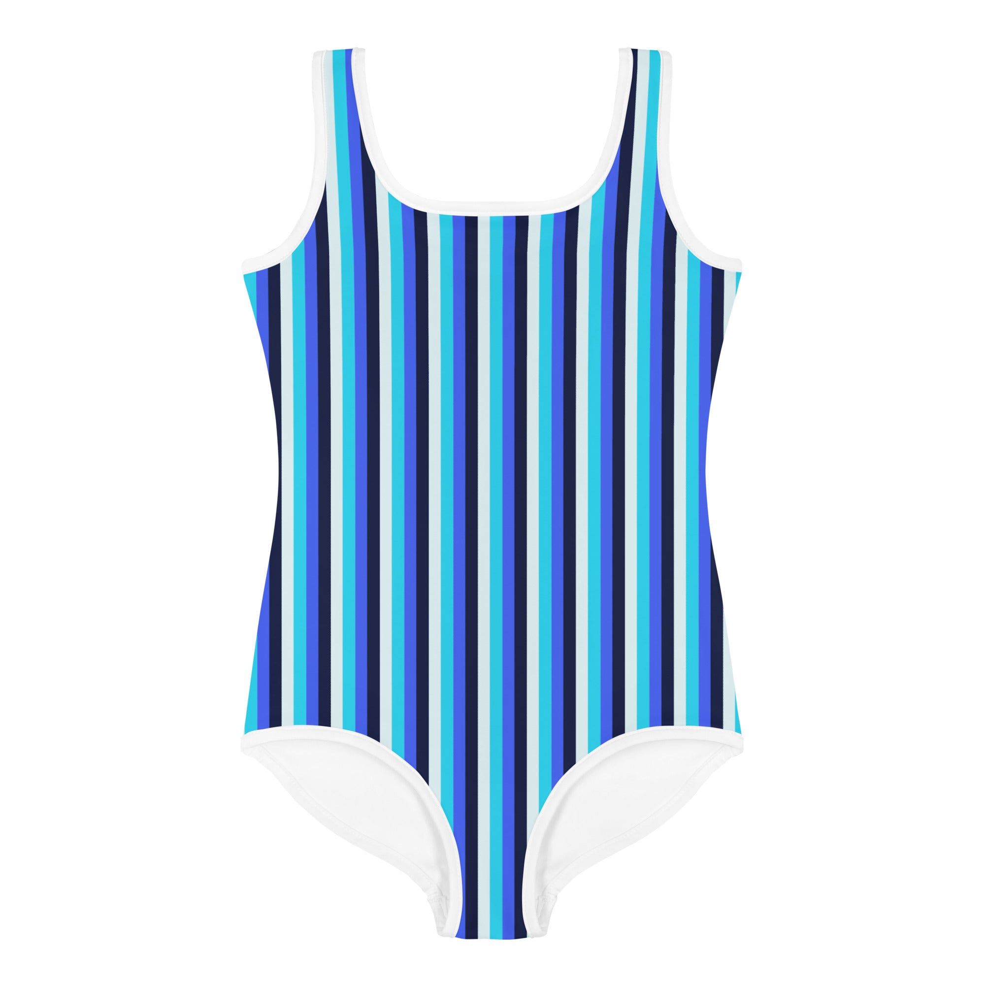 Colorful Striped Kids Swimsuit V