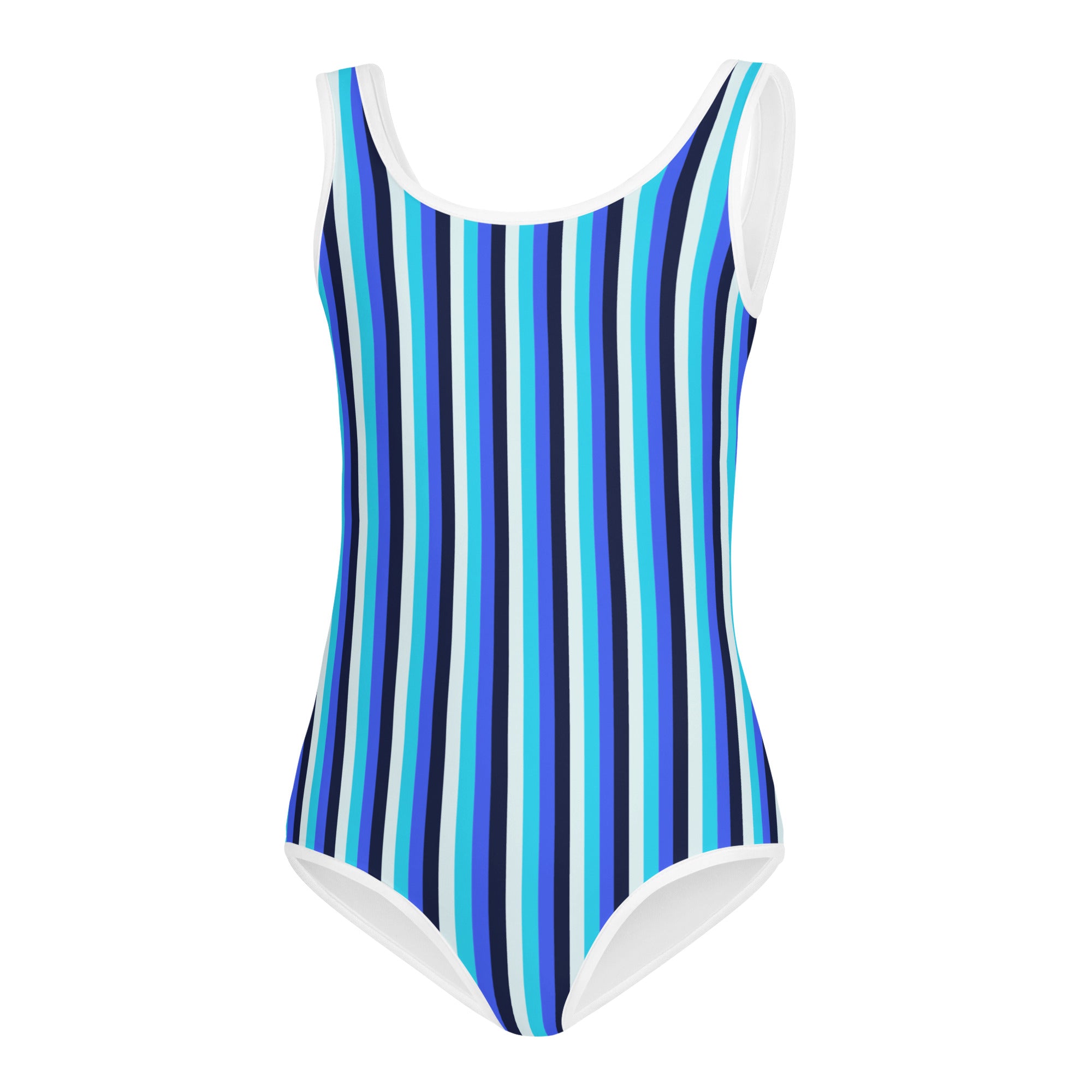 Colorful Striped Kids Swimsuit V