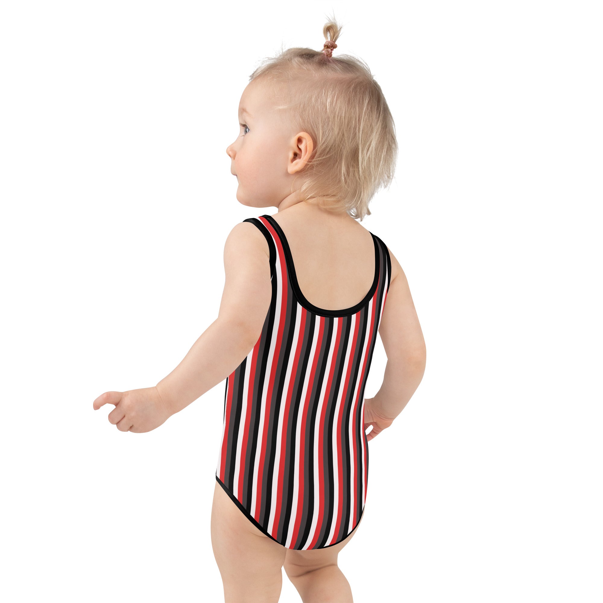 Colorful Striped Kids Swimsuit VIII