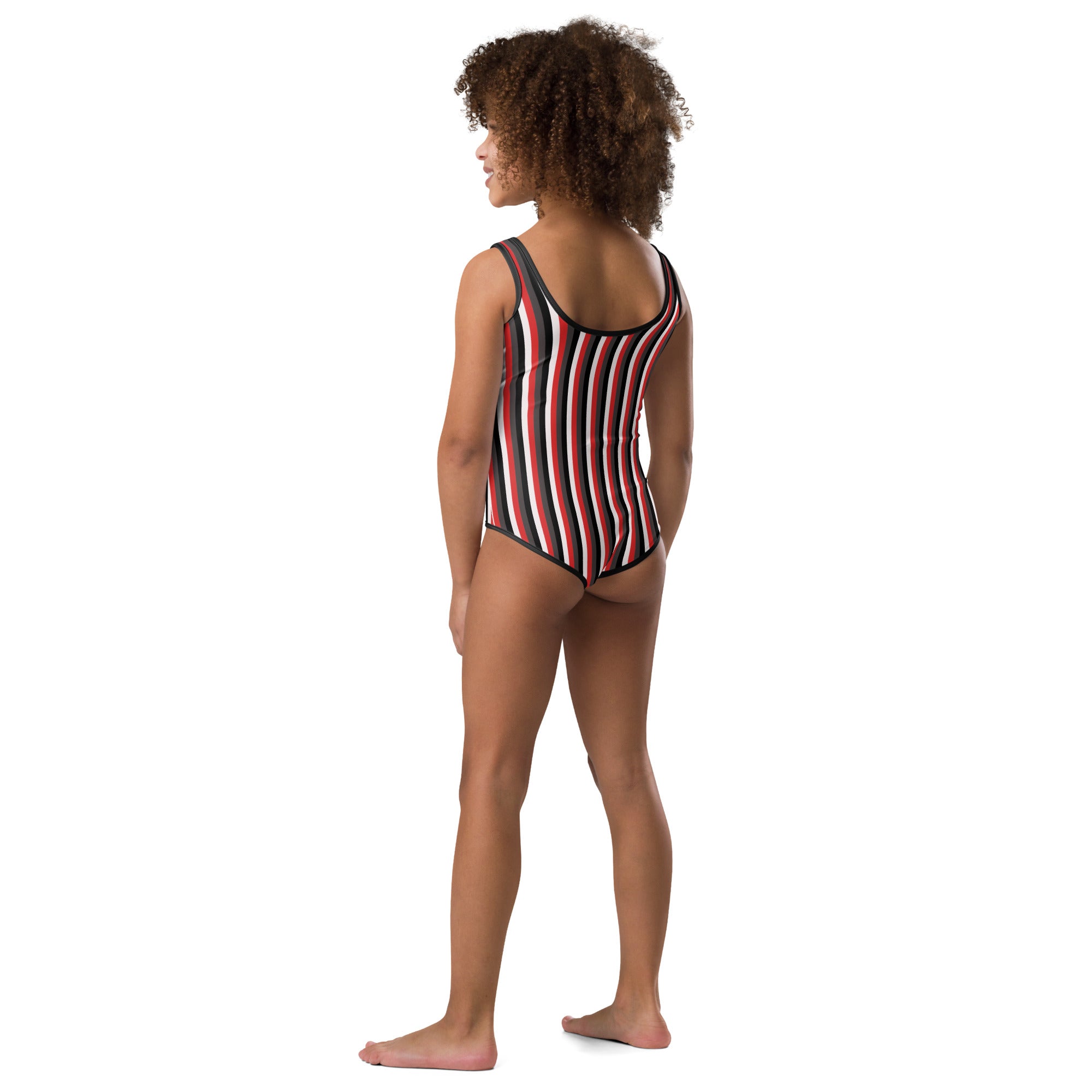 Colorful Striped Kids Swimsuit VIII