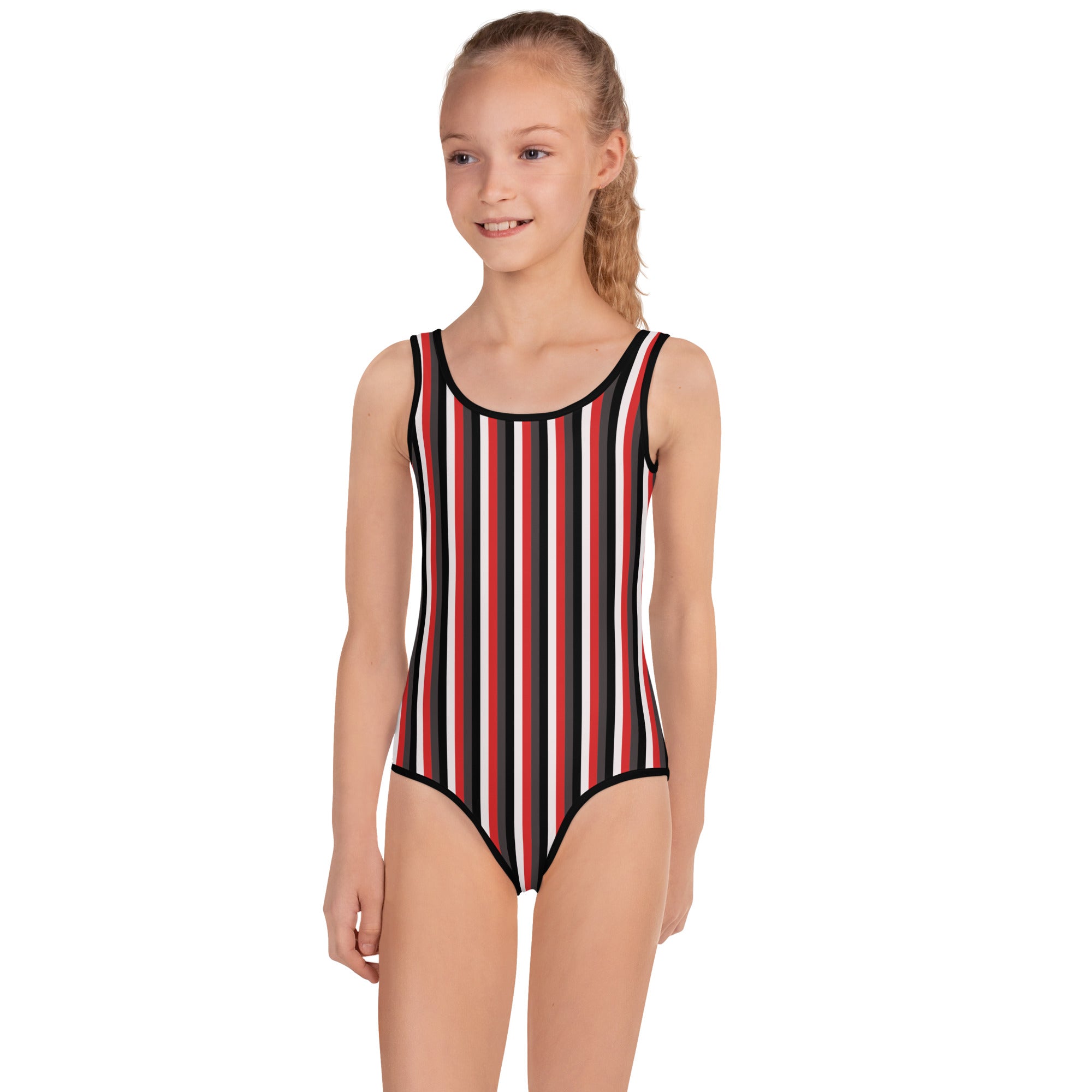 Colorful Striped Kids Swimsuit VIII