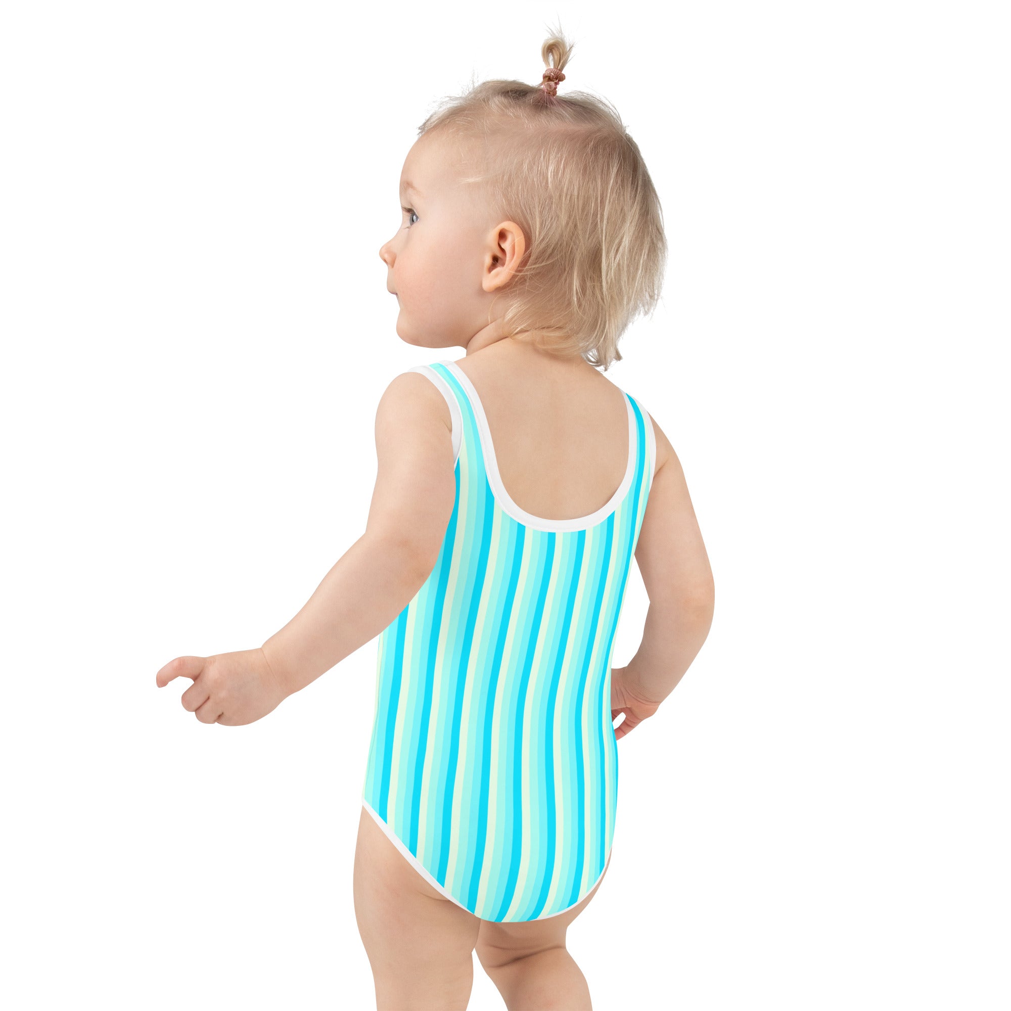 Colorful Striped Kids Swimsuit XII