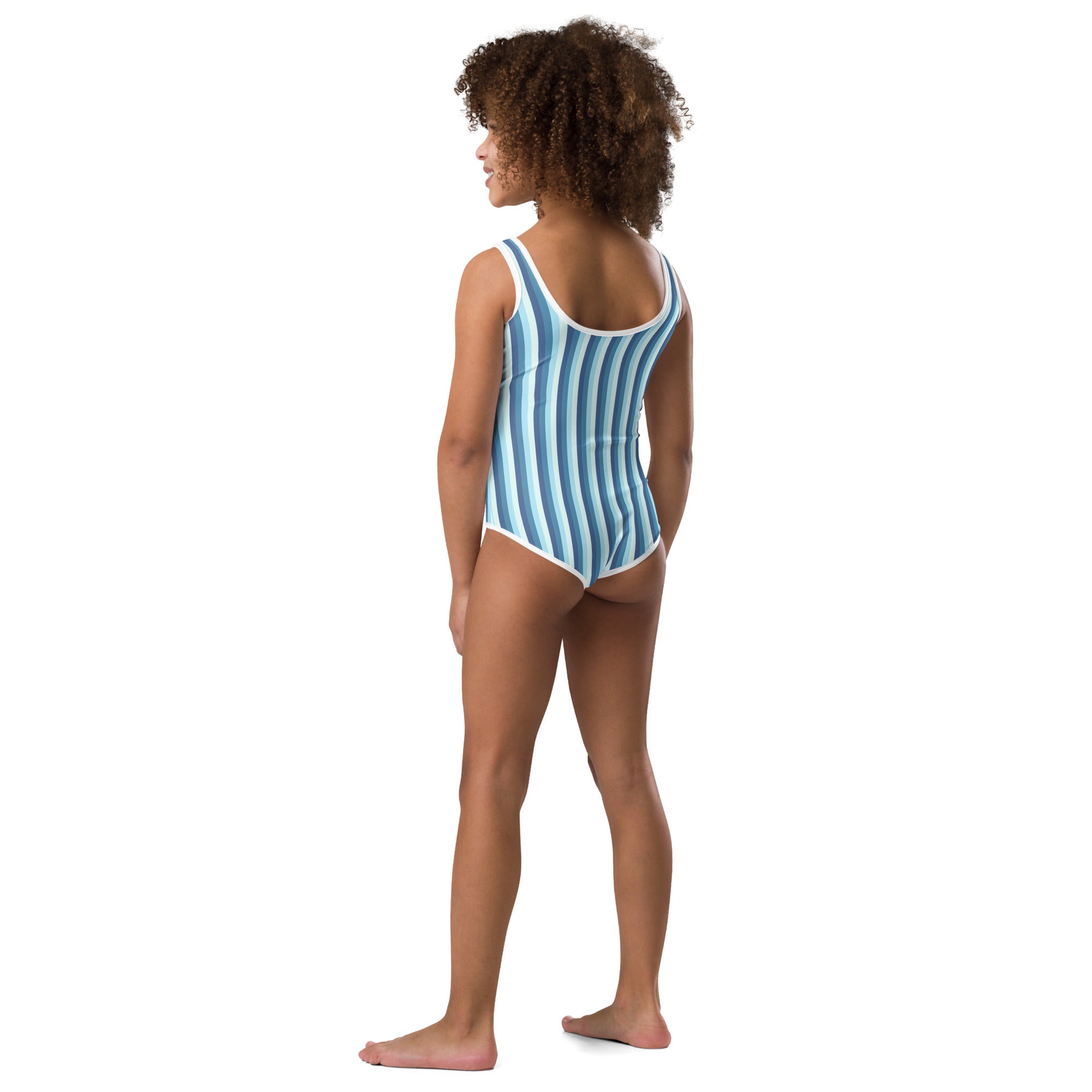 Colorful Striped Kids Swimsuit XIII