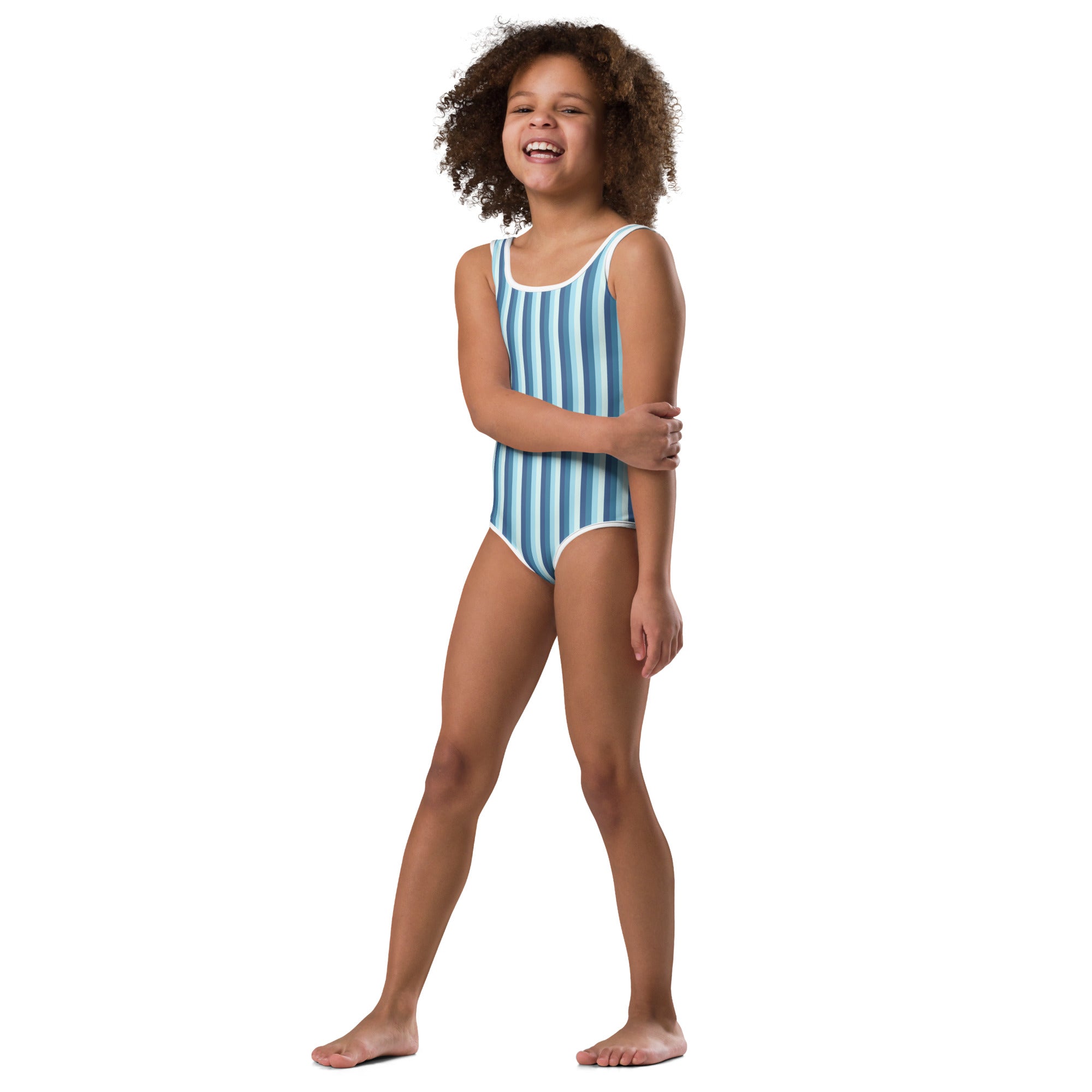 Colorful Striped Kids Swimsuit XIII