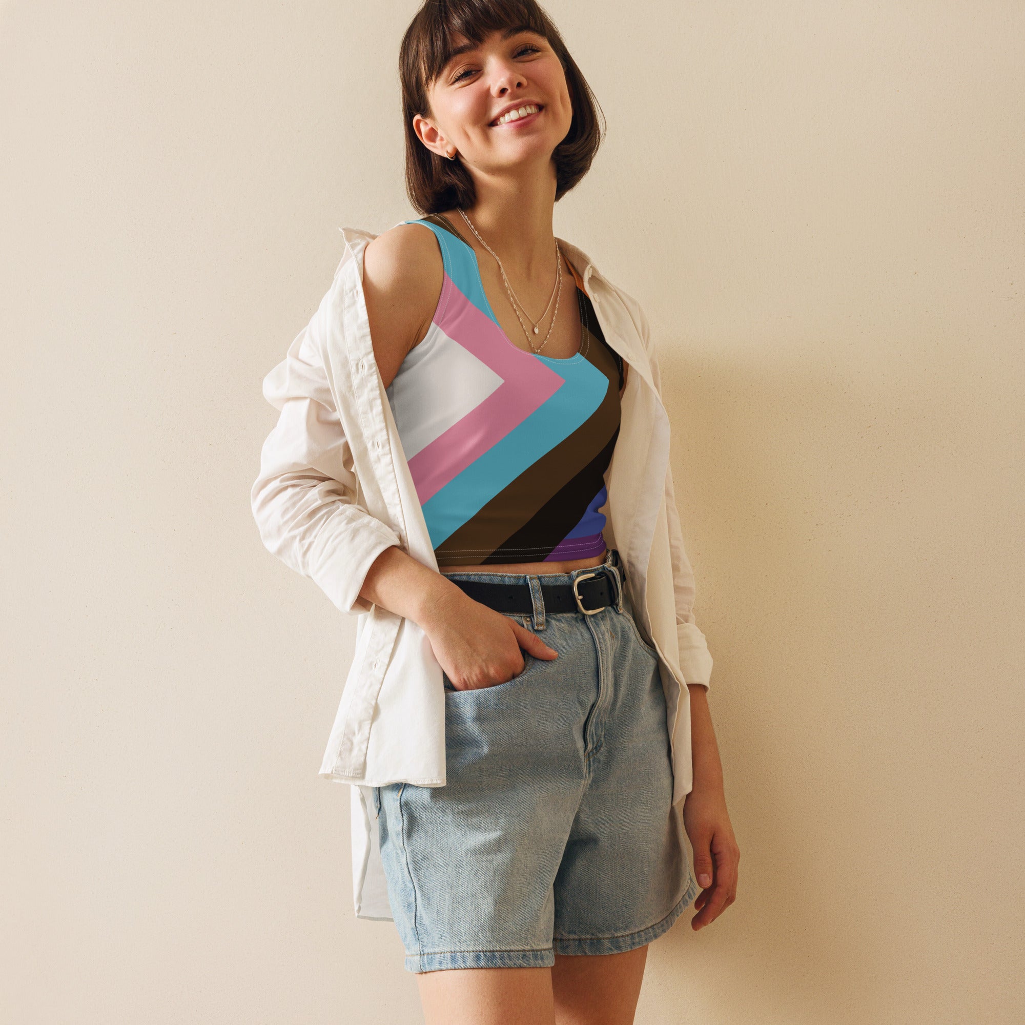 Crop Top Progress Pride