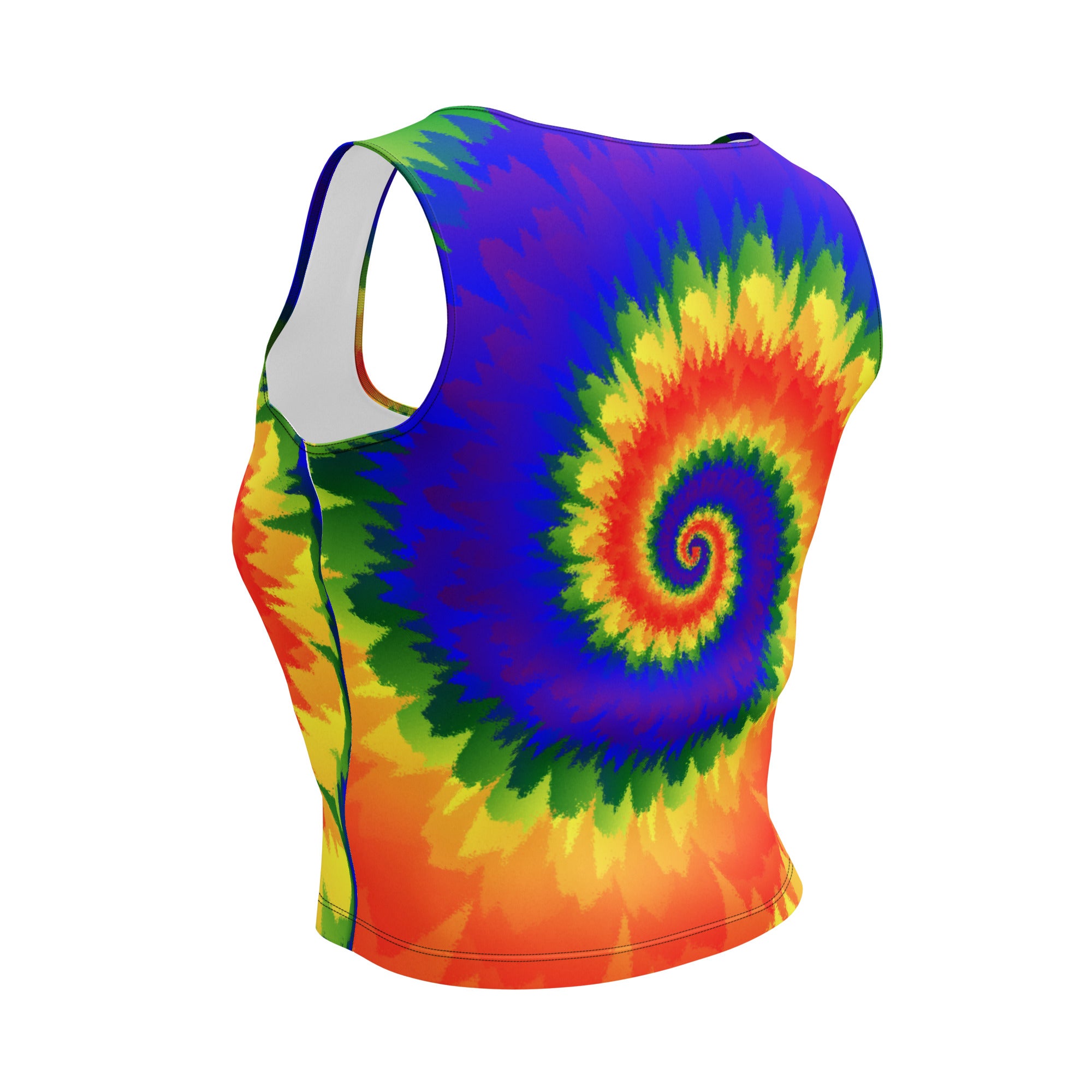 Crop Top Tie Dye Spiral LGBTQ