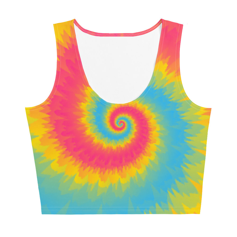 Crop Top Tie Dye Spiral Pansexual