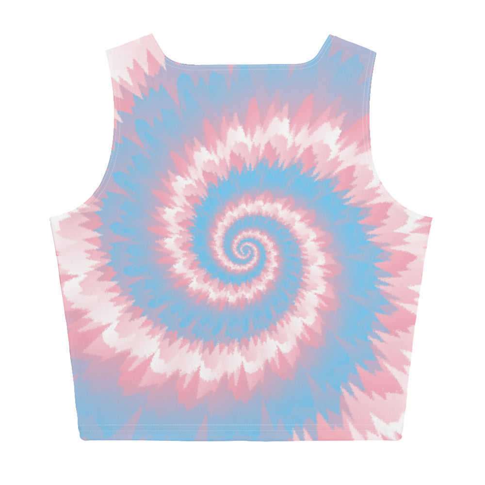 Crop Top Tie Dye Spiral Transgender