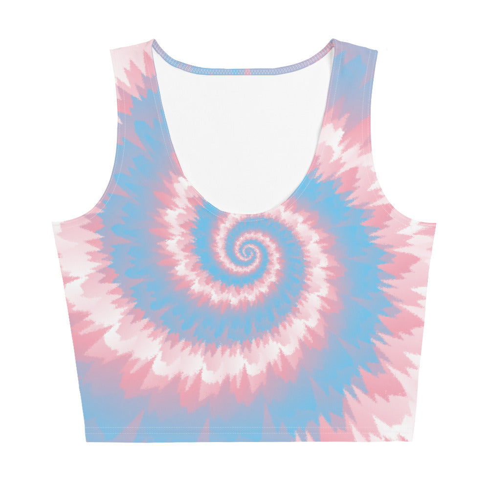 Crop Top Tie Dye Spiral Transgender