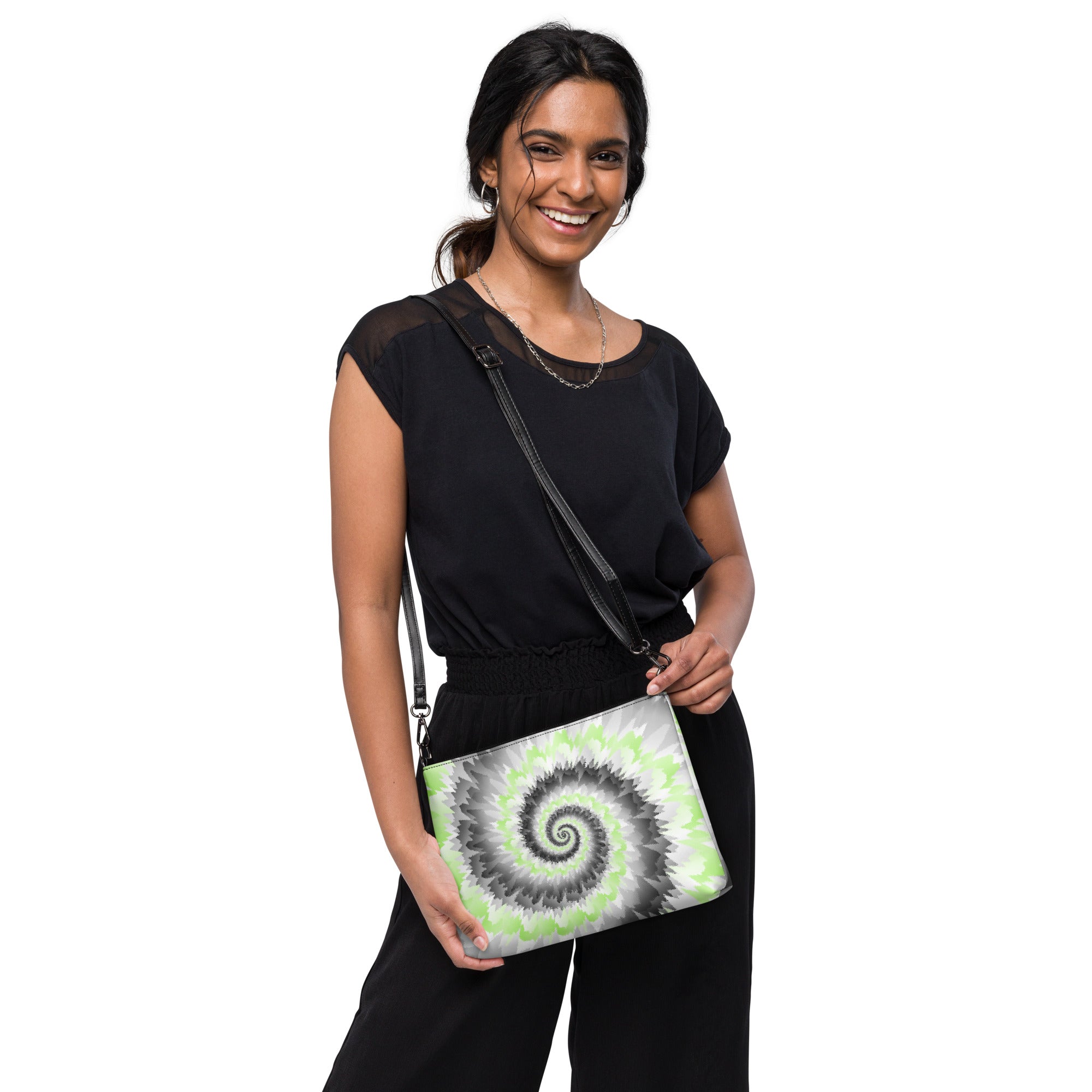 Crossbody bag Tie Dye Spiral Agender