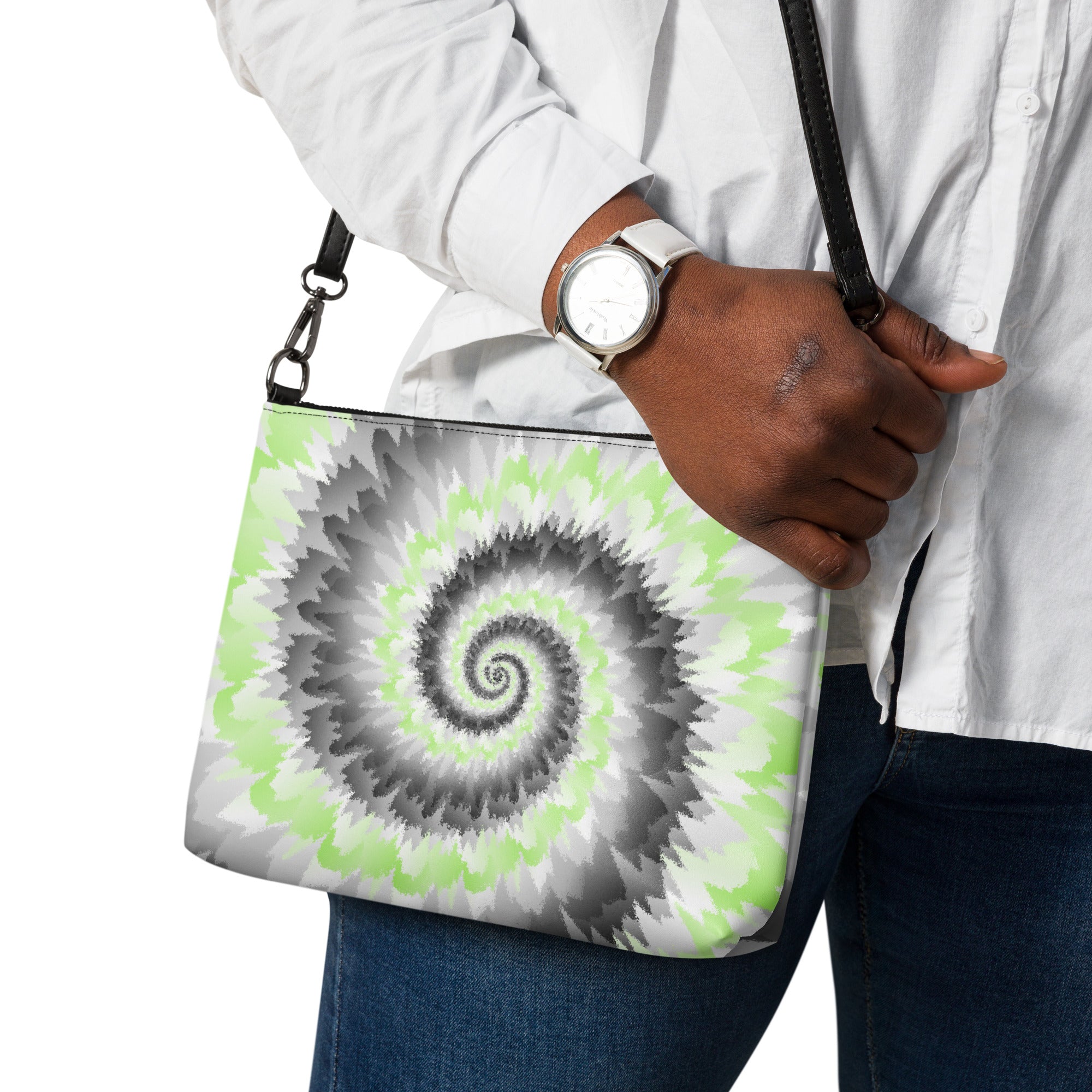 Crossbody bag Tie Dye Spiral Agender