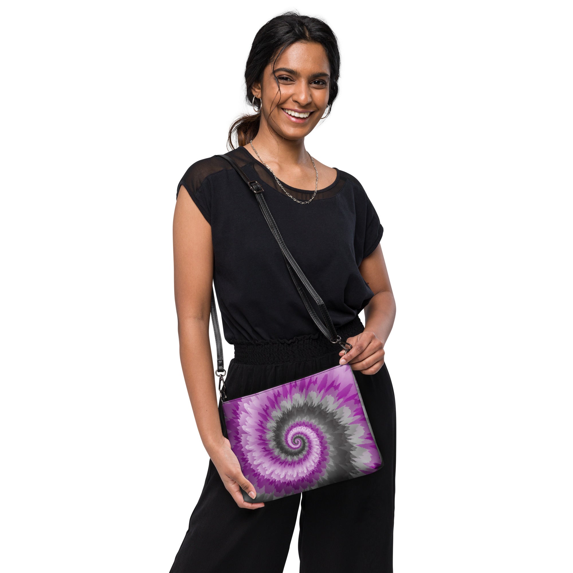 Crossbody bag Tie Dye Spiral Demisexual