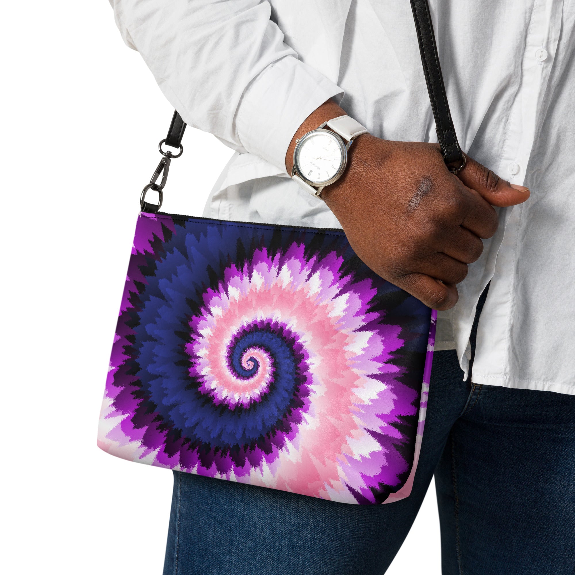 Crossbody bag Tie Dye Spiral Genderfluid