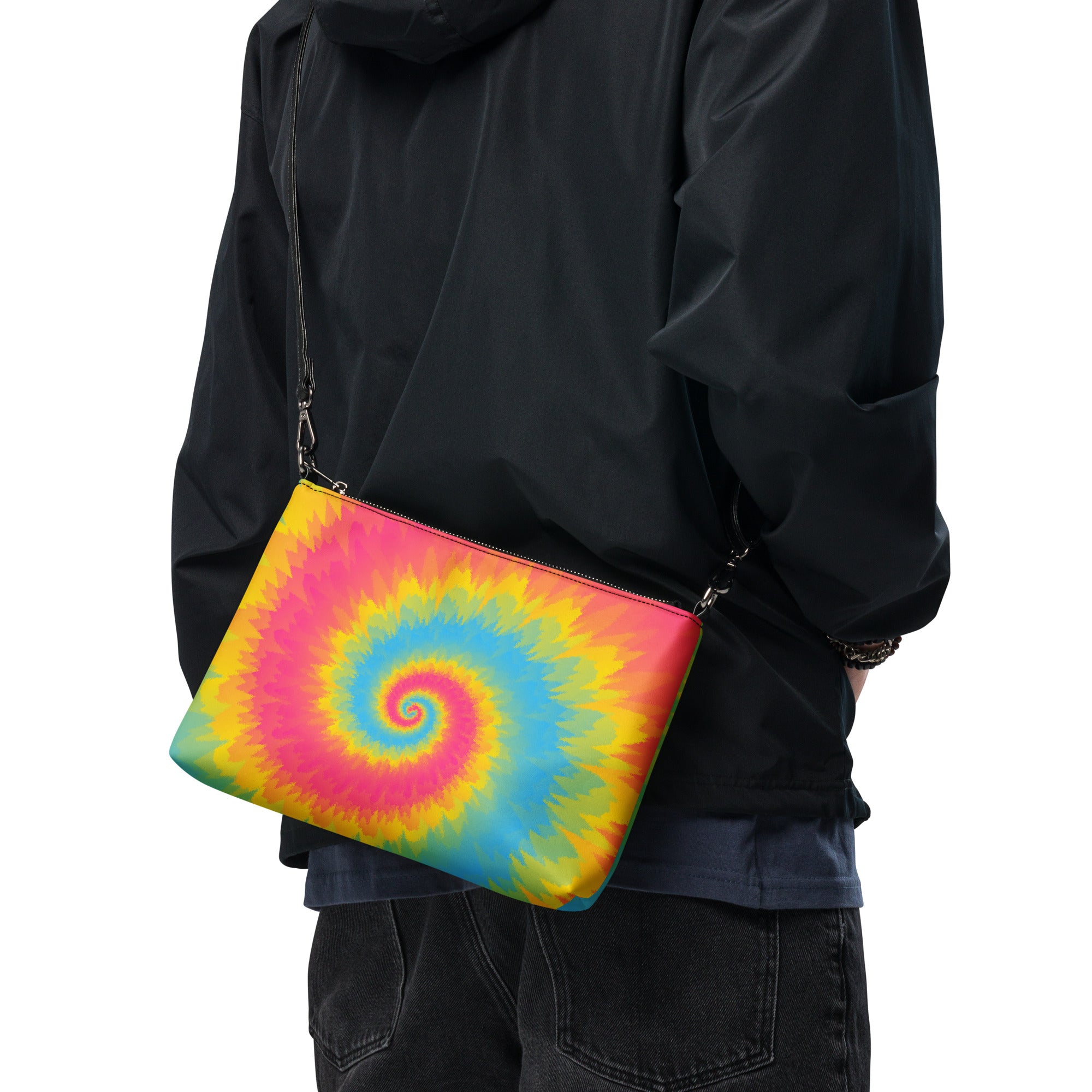 Crossbody bag Tie Dye Spiral Pansexual