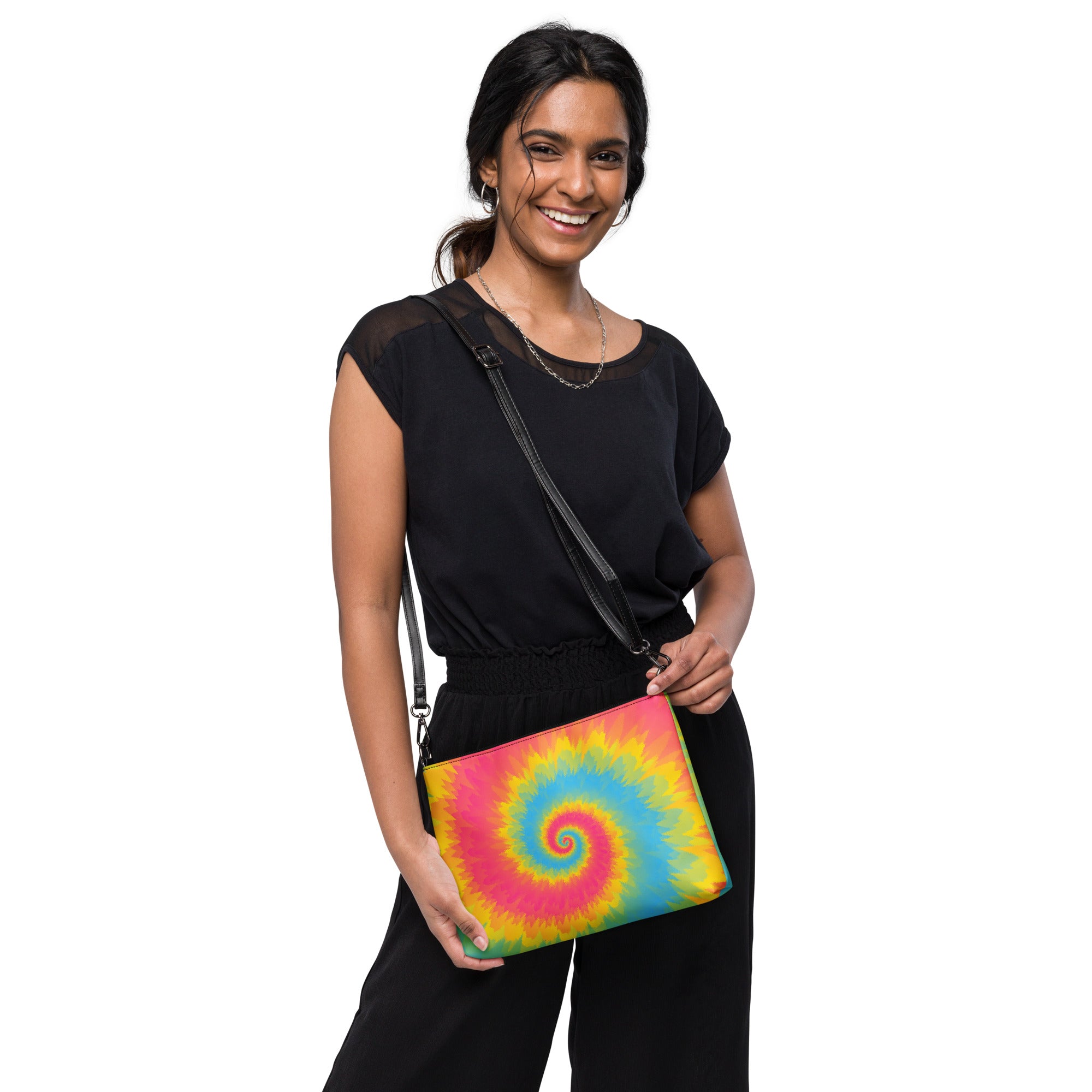 Crossbody bag Tie Dye Spiral Pansexual