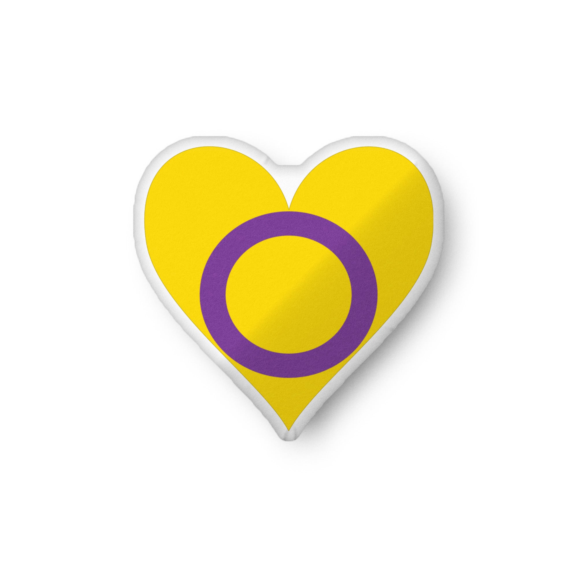 Custom shaped pillow Intersex Heart