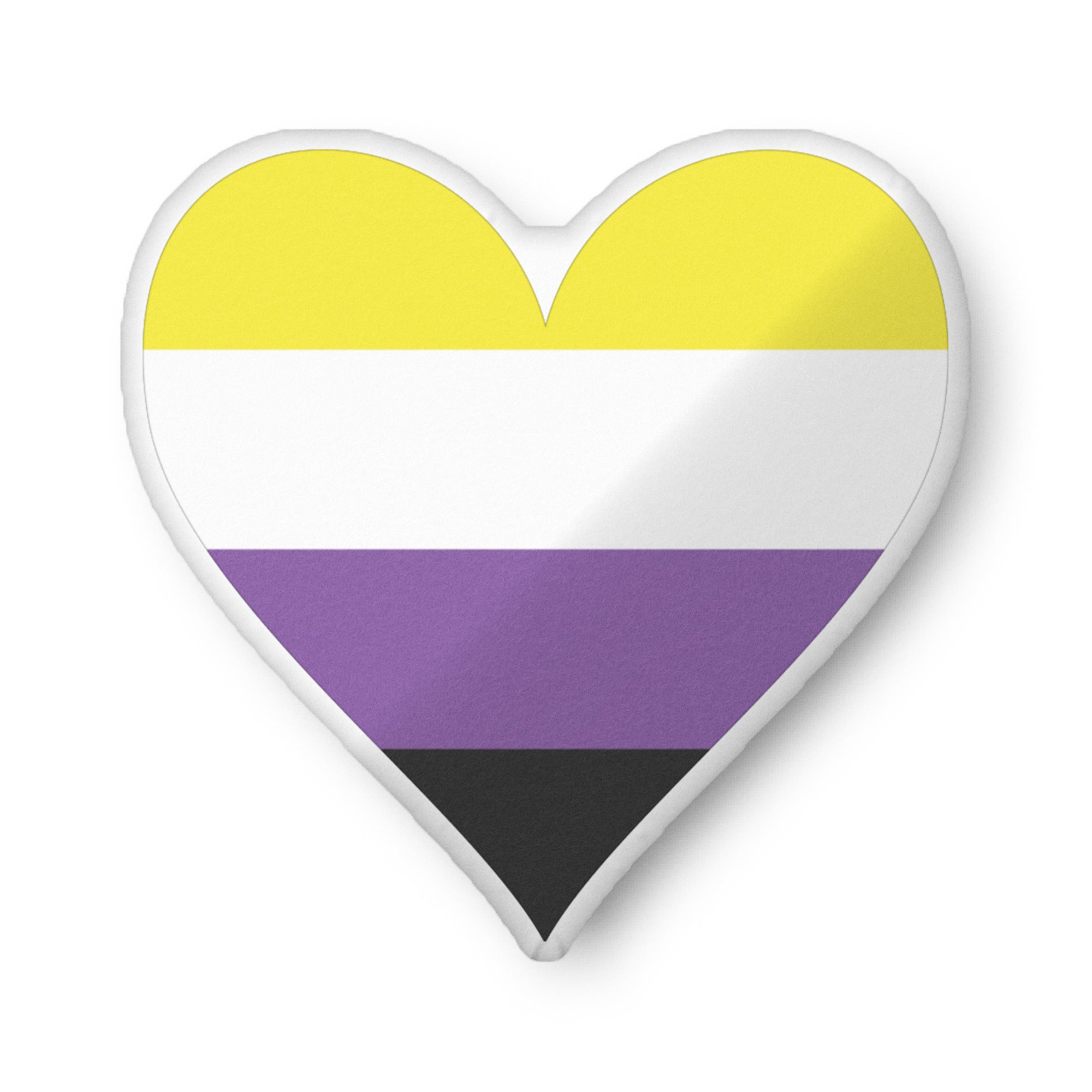 Custom shaped pillow Nonbinary Heart